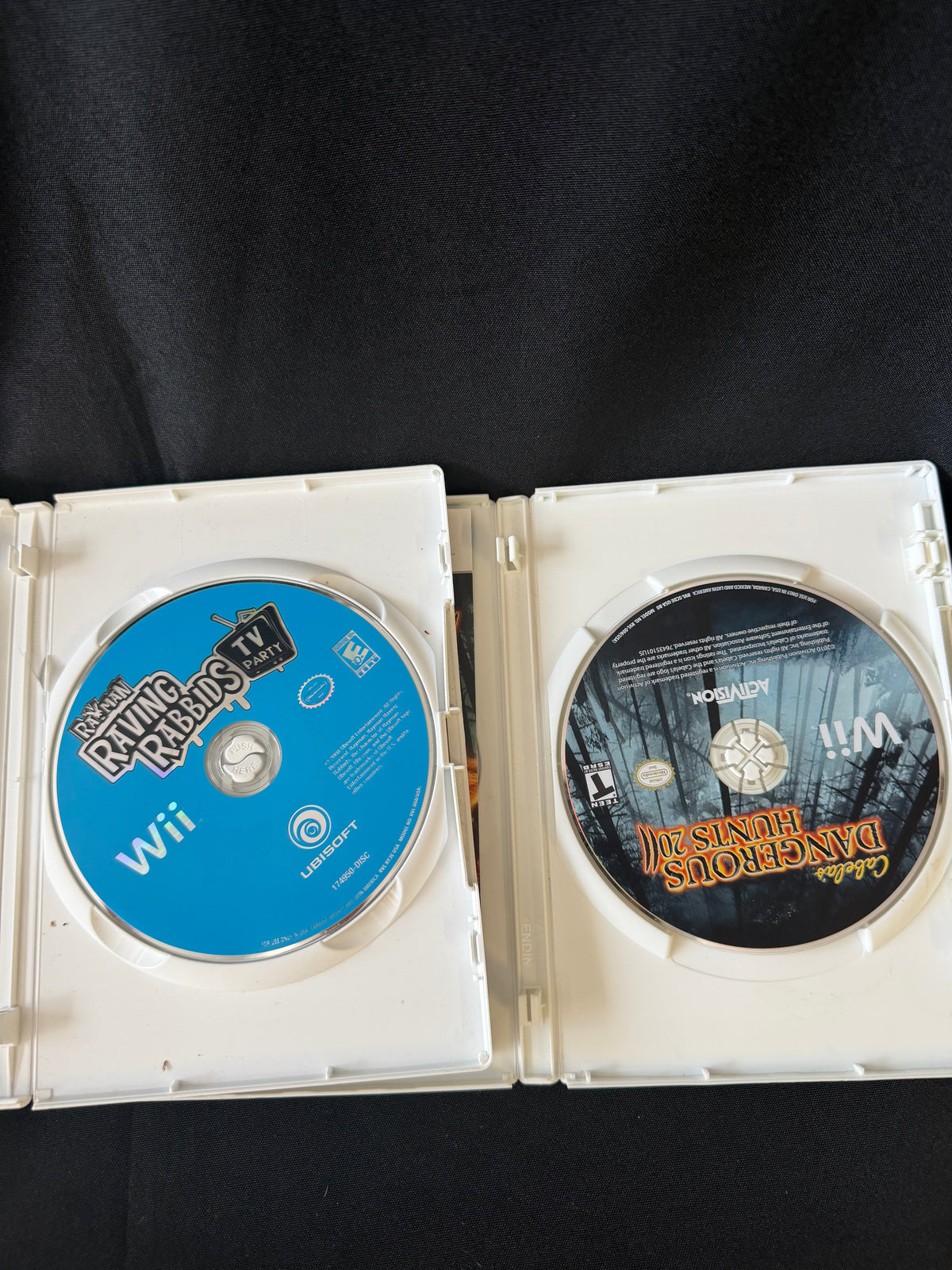 Cabela’s Dangerous Hunts 2011 & Rayman Raving Rabbids: TV Party (Nintendo Wii) — Set of 2