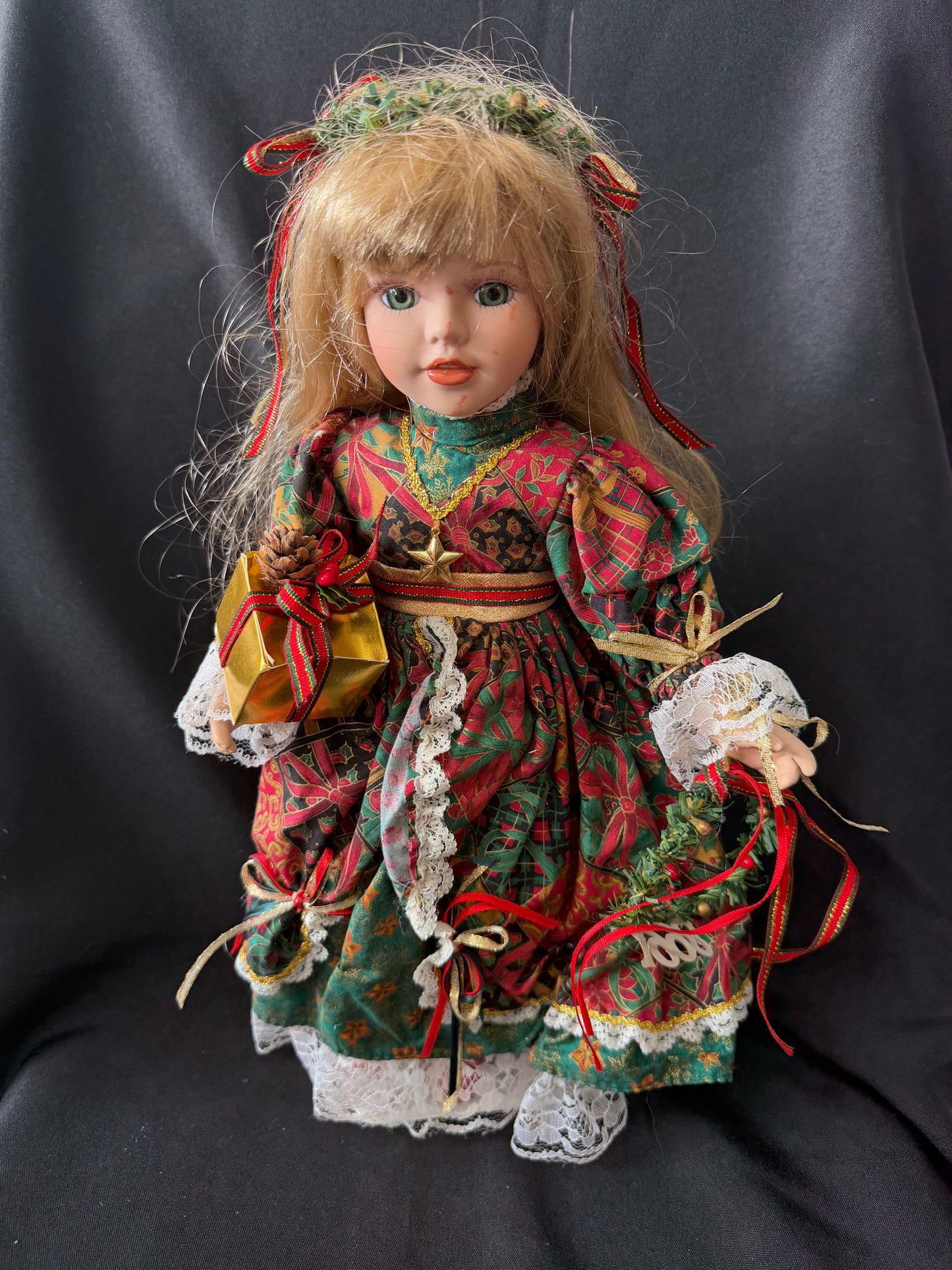 "Nicole" Heritage Christmas Doll - with Stand (16")