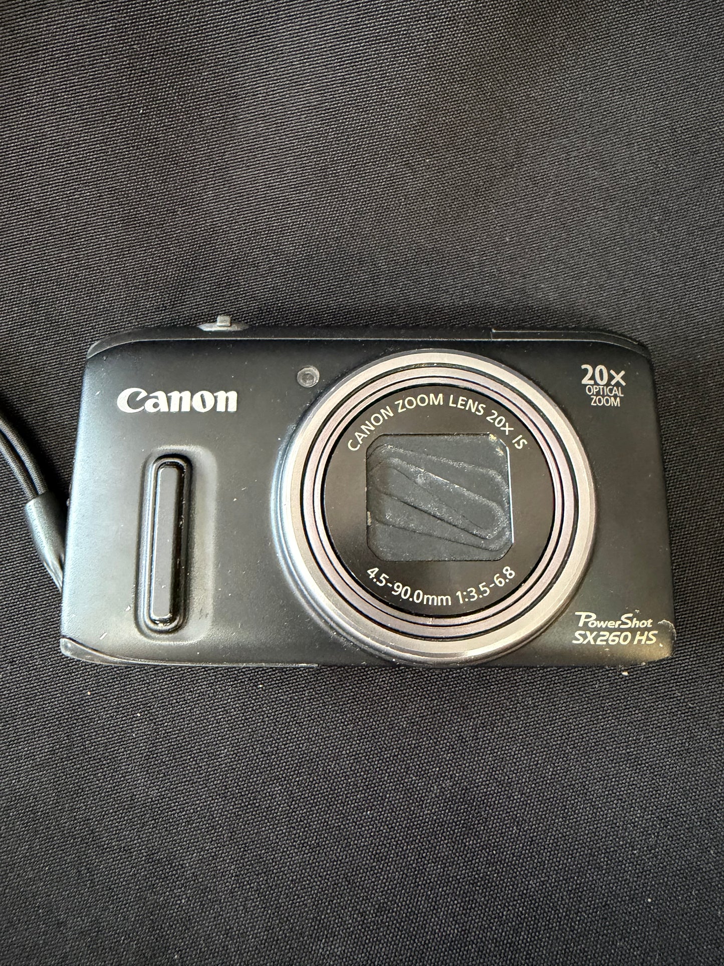 Canon PowerShot SX260 HS — 12.1MP, 20x Zoom, GPS, Full HD Video (Works)