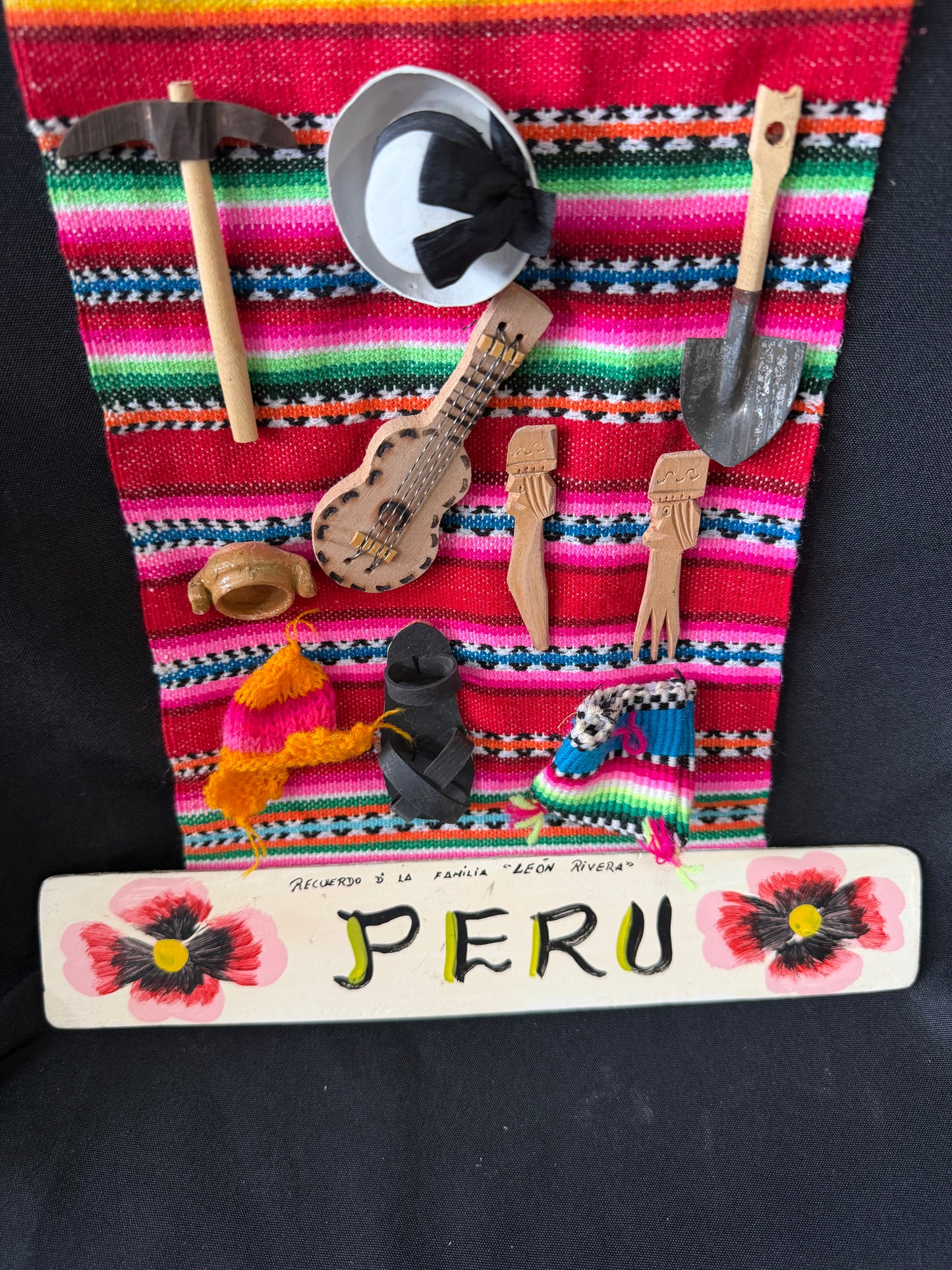 Vintage Peruvian Hanging Artwork from Huancayo