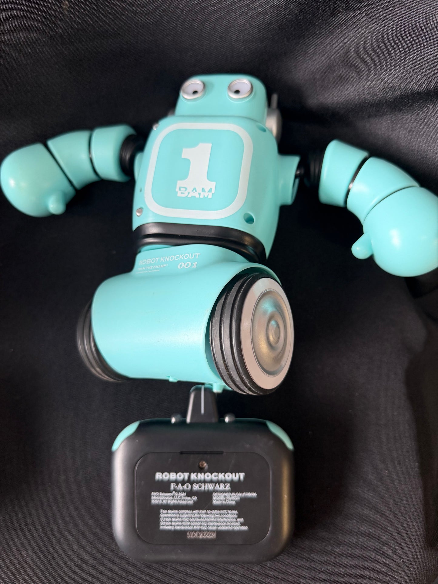 FAO Schwarz — Robot Knockout Remote-Controlled Robots (Blue & Red, with Controllers)