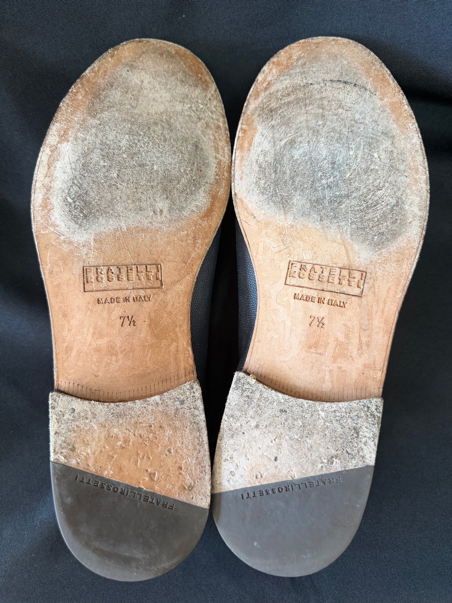 Fratelli Rossetti — Light Blue Leather Loafers (Size 7.5)
