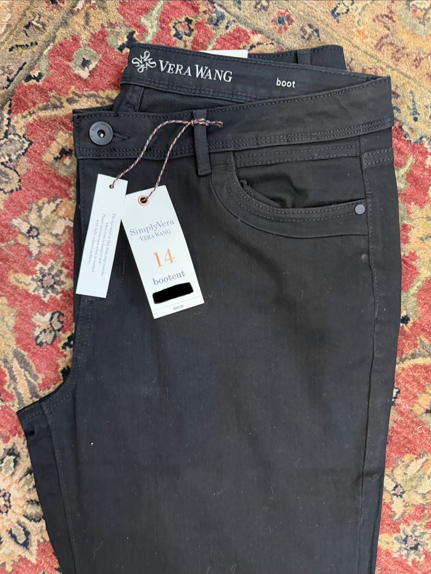 Simply Vera Black Bootcut Jeans