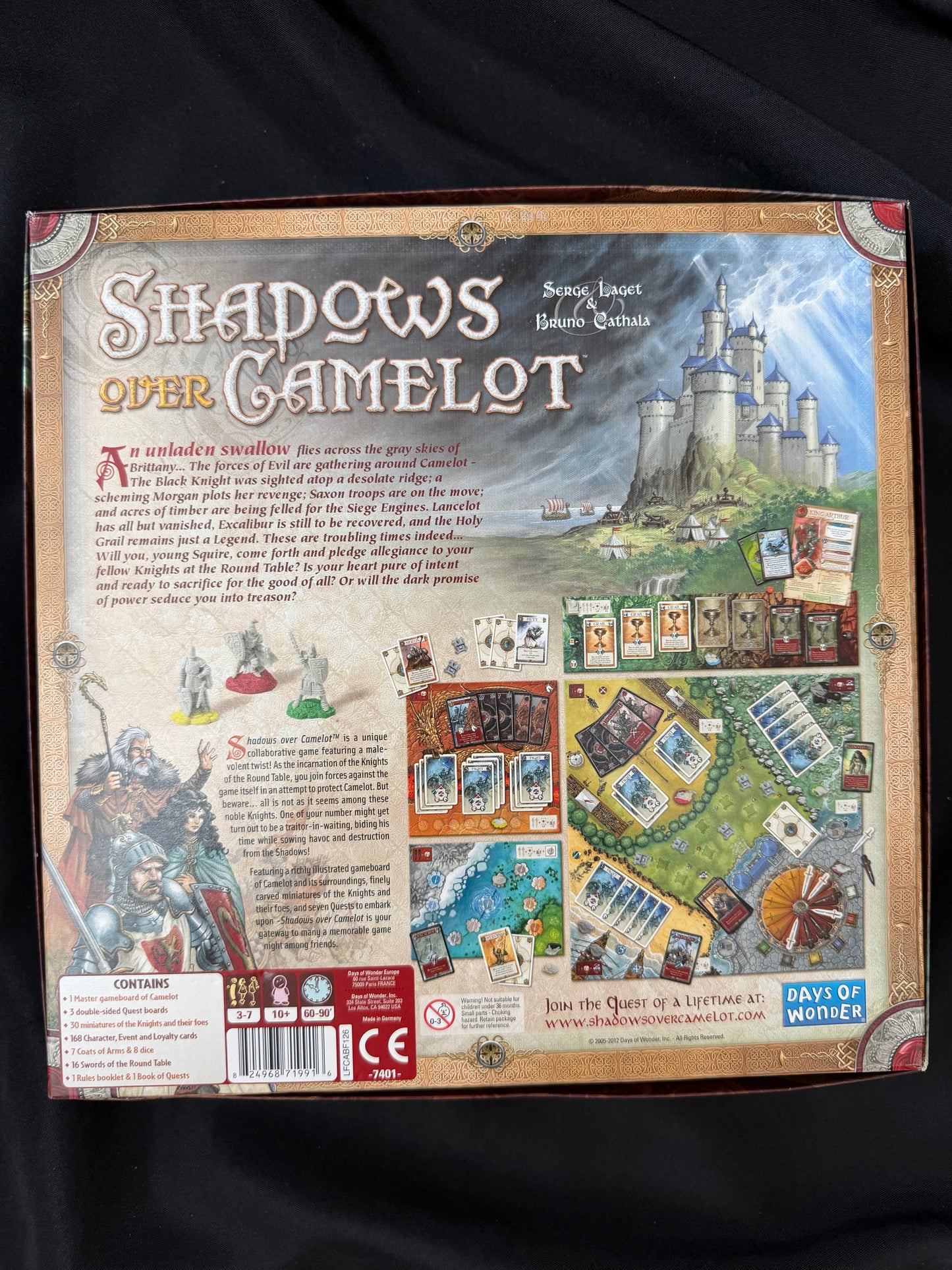 Shadows Over Camelot — Days of Wonder Board Game (2012, Complete w/ All Pieces)