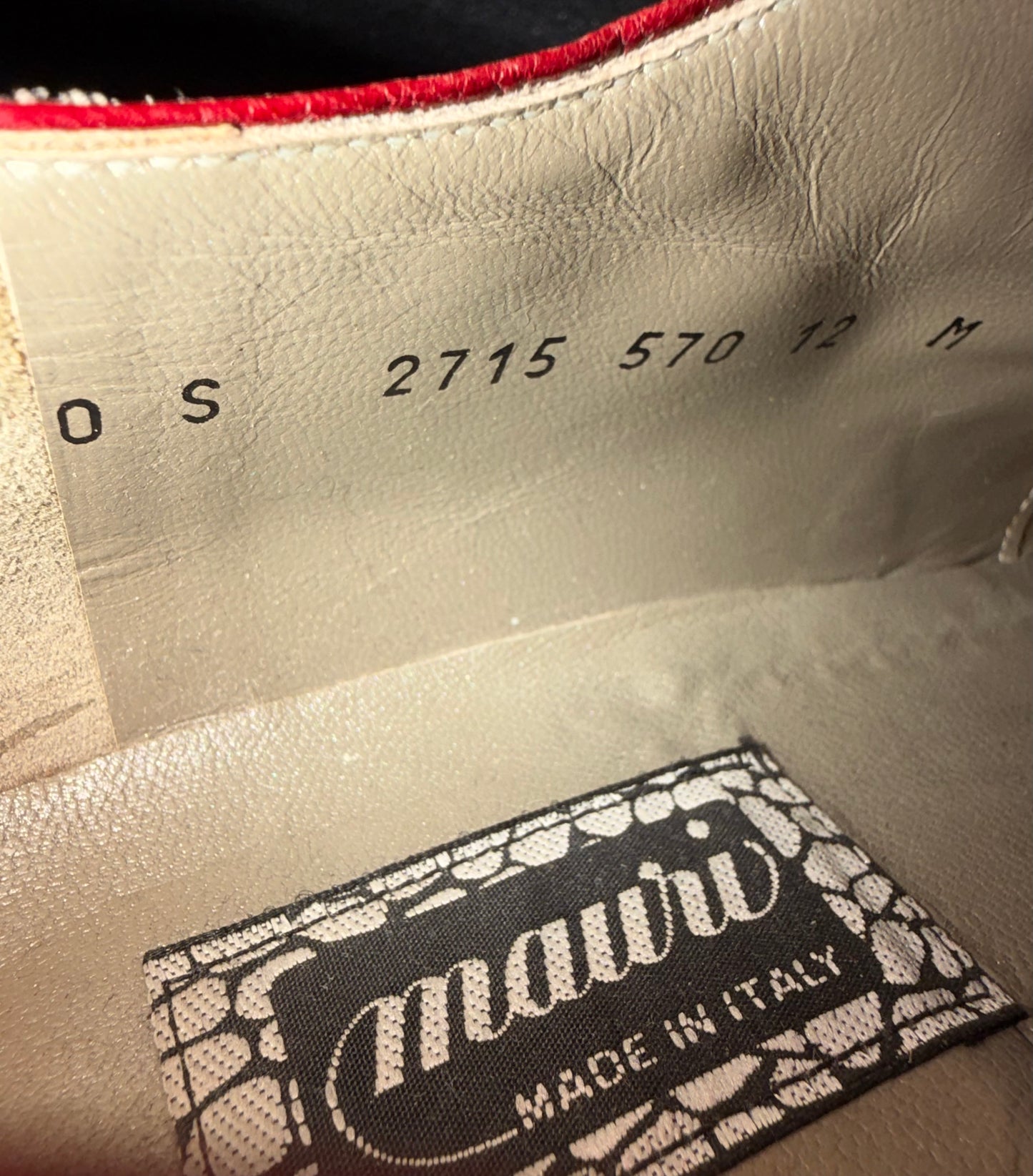 Mauri — Genuine Alligator Italian Dress Shoes in Red