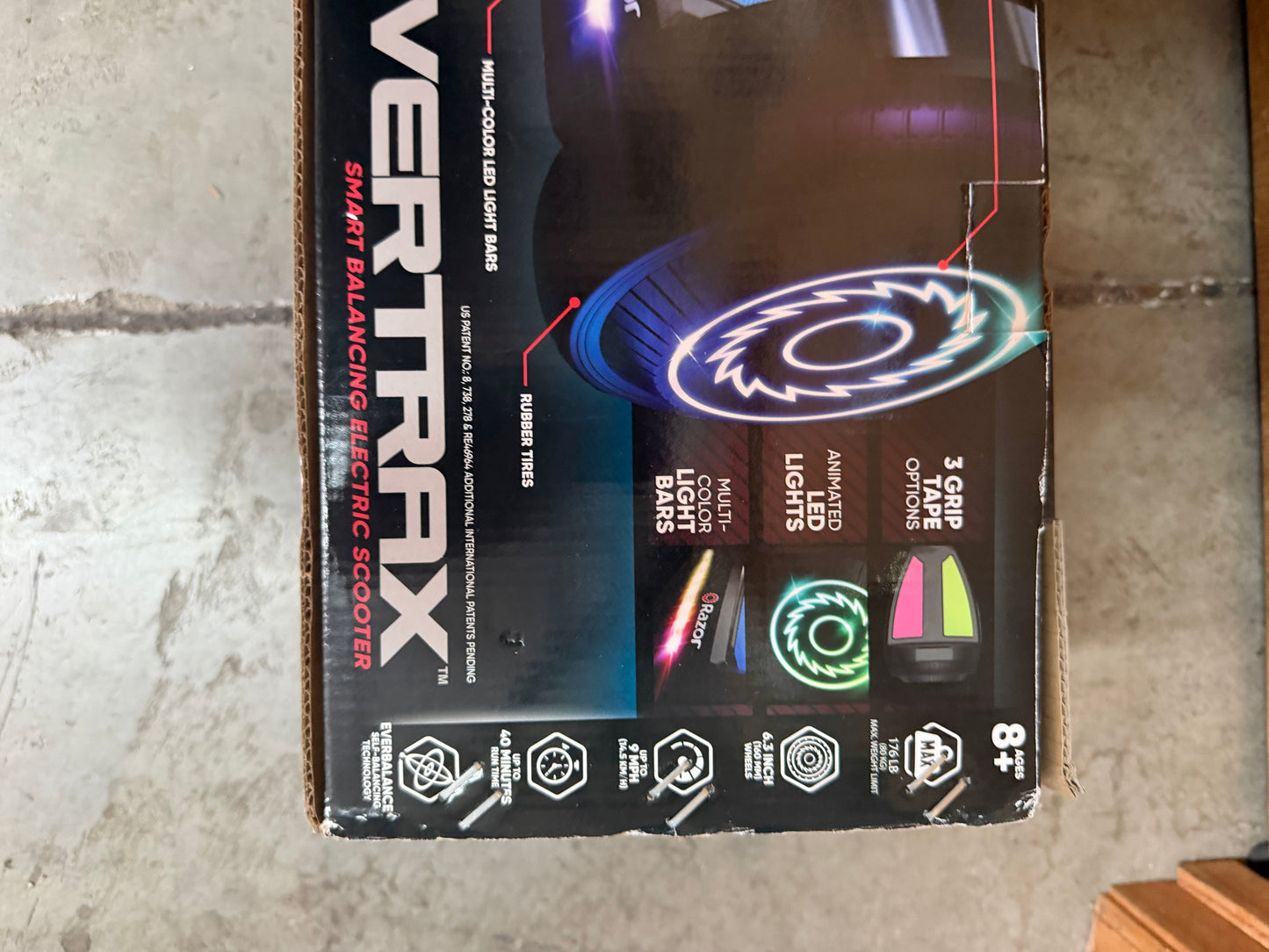 Razor Black Label Hovertrax- Black with Decals, Self- balancing Electric Scooter