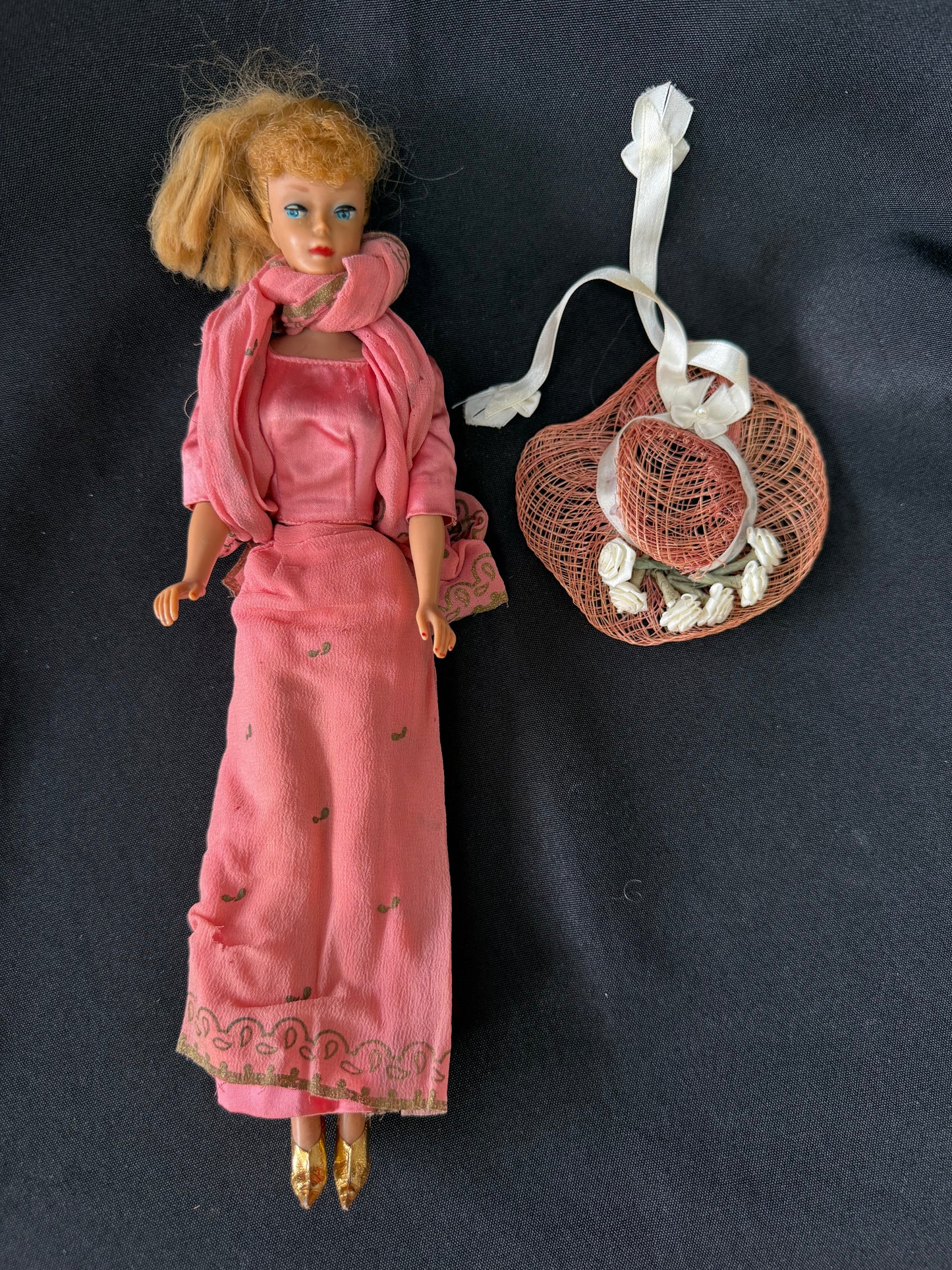 Barbie Doll with Pink Dress and Hat