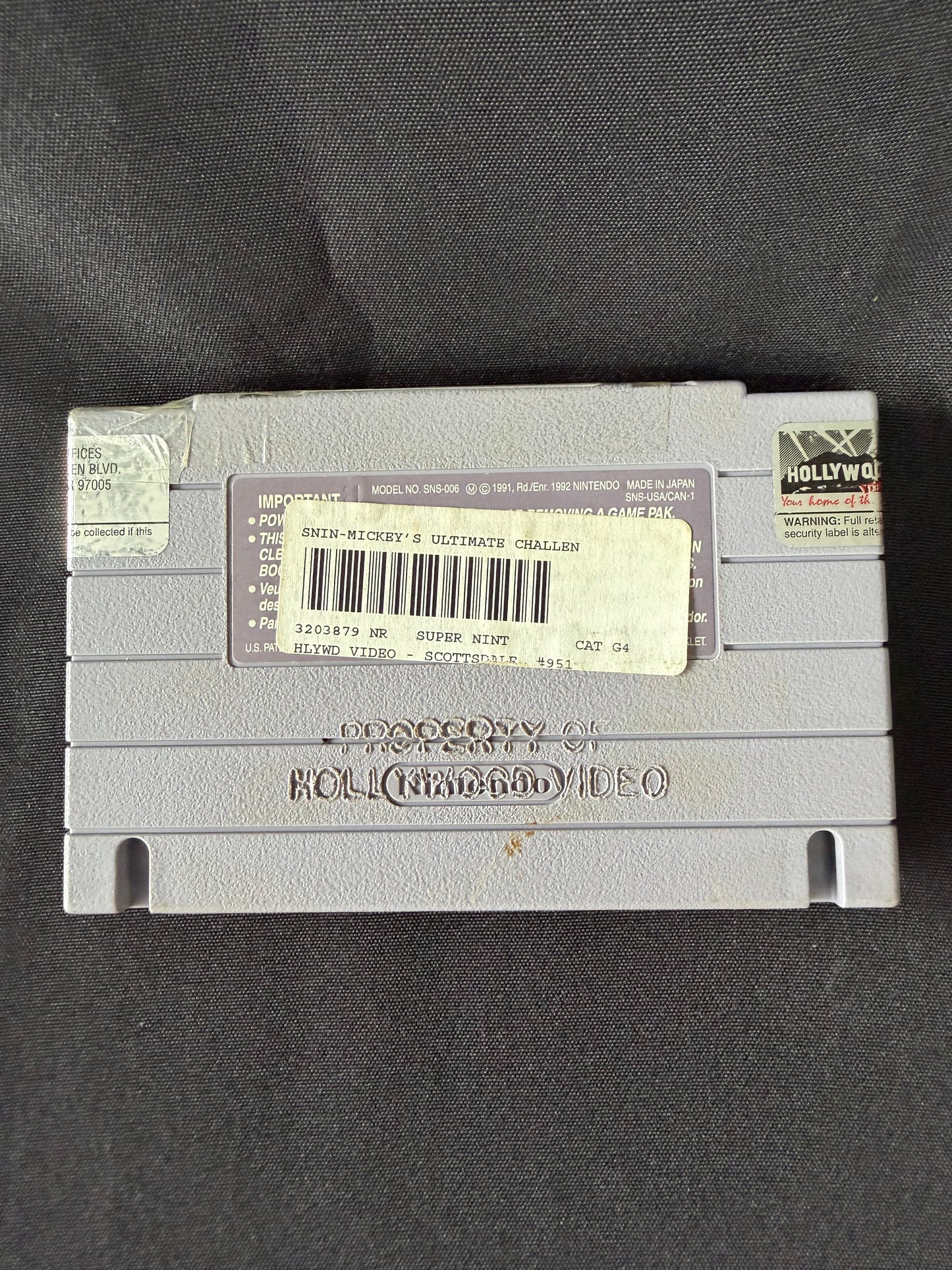 Mickey's Ultimate Challenge — Super Nintendo (SNES, 1994: Tested & Working)