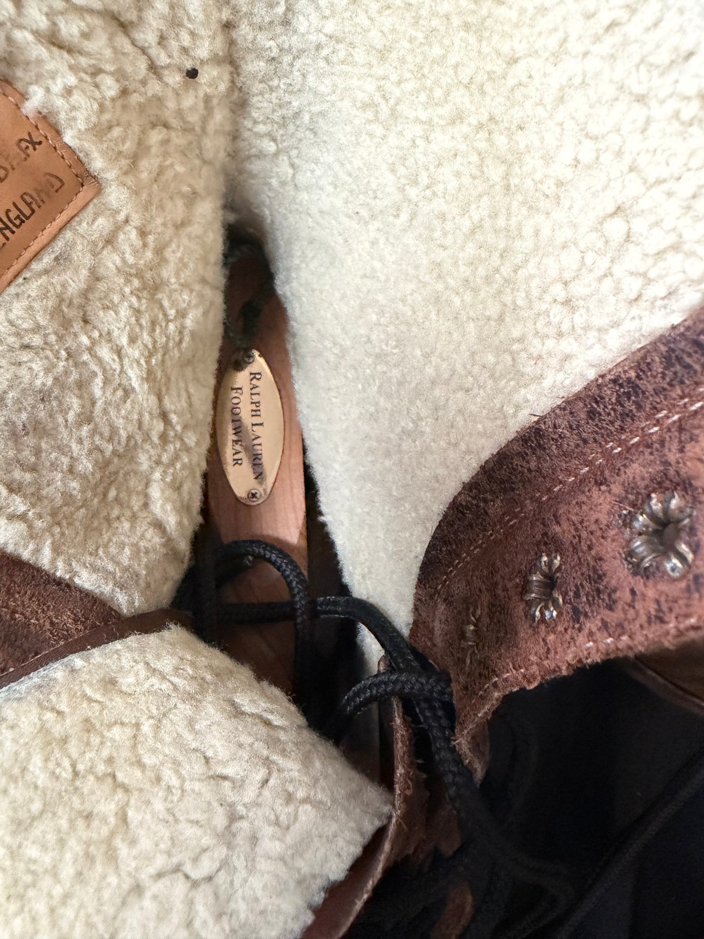 Ralph Lauren Lace-up Leather Work Boots