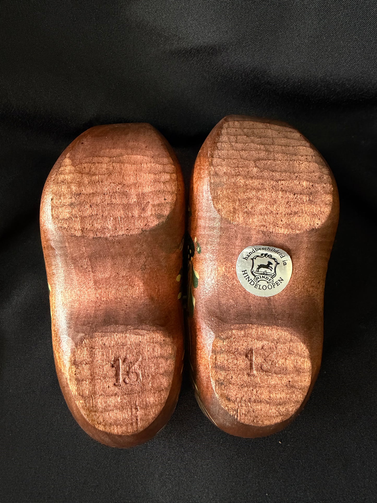 Hand-painted Wooden Dutch Clogs - Made in Hindeloopen