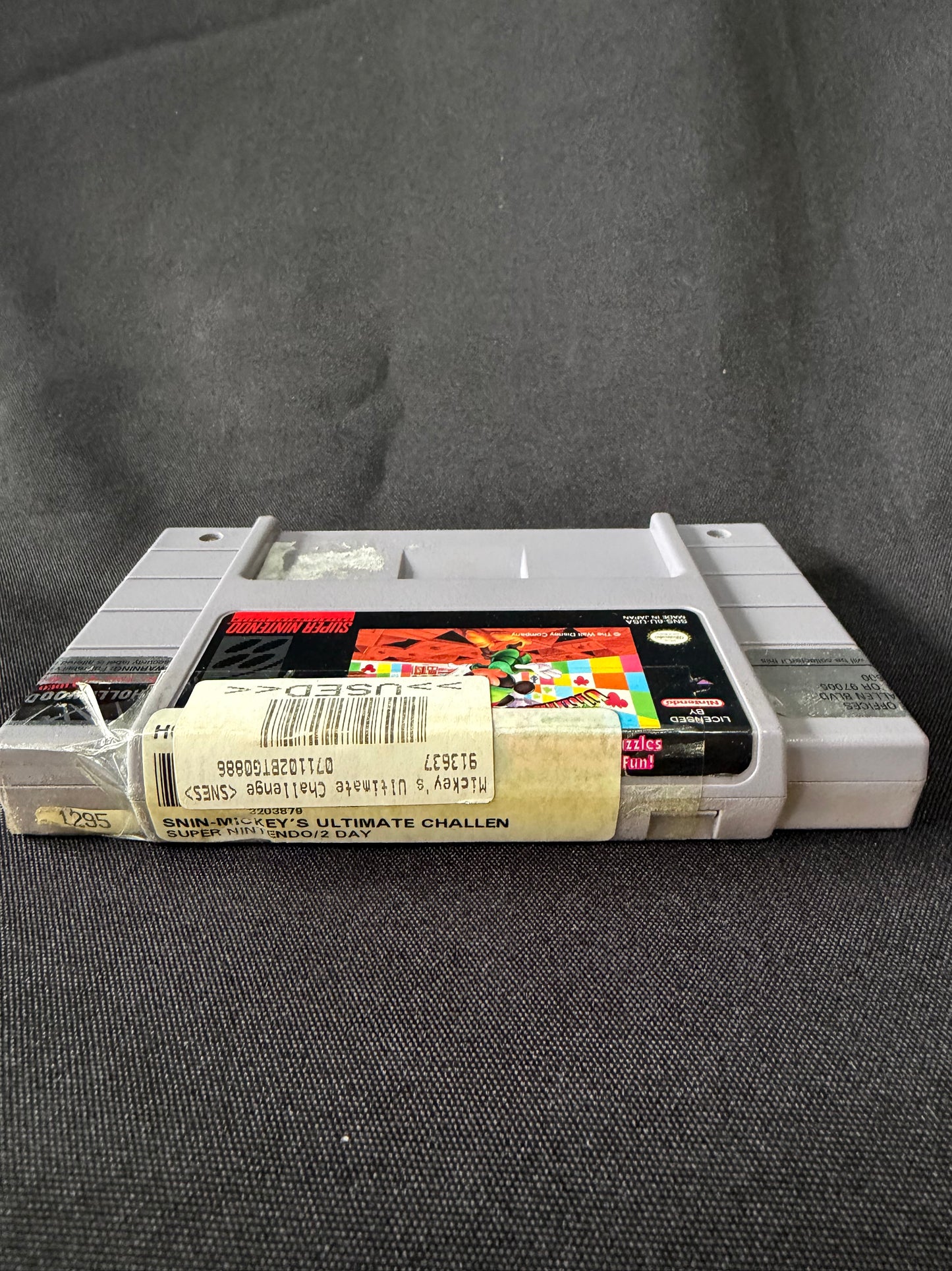 Mickey's Ultimate Challenge — Super Nintendo (SNES, 1994: Tested & Working)