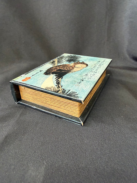 "Brown Owl on a Pine Branch" Book Box - By Utagawa Hiroshige