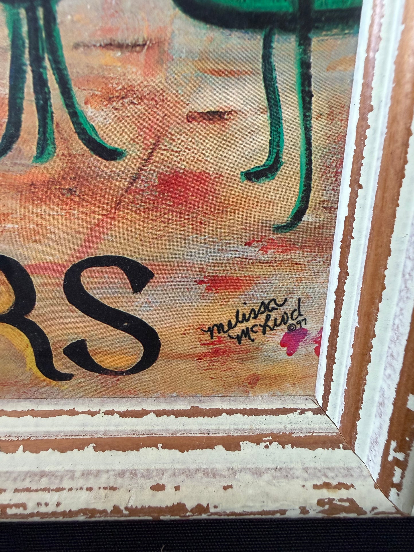 Melissa McLeod — "Sisters" Wood Framed Painting