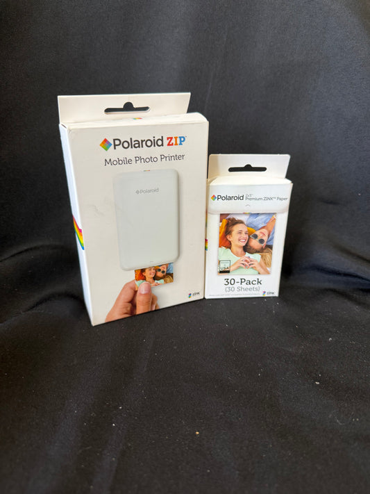 Polaroid ZIP Mobile Photo Printer + ZINK Paper