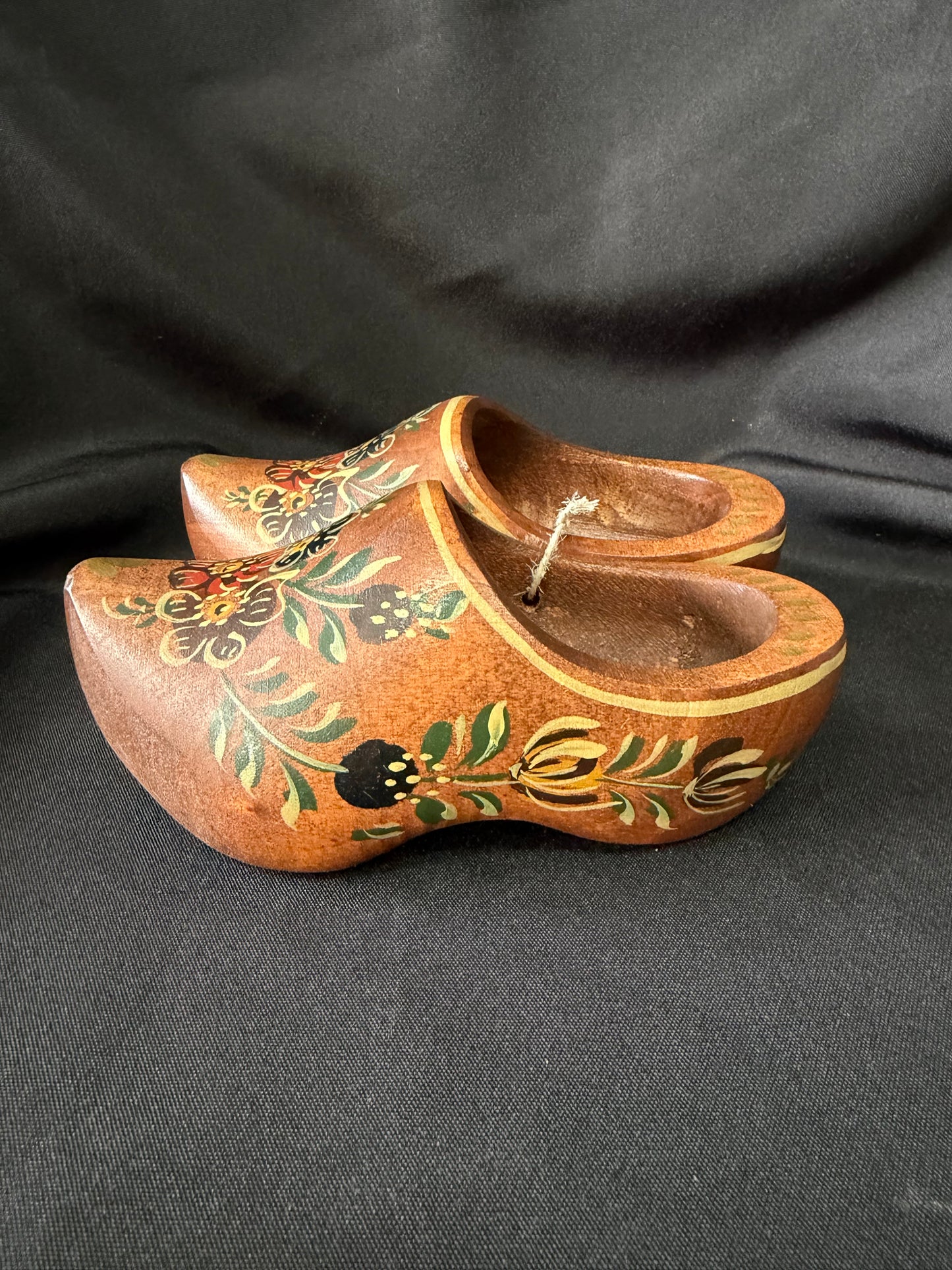 Hand-painted Wooden Dutch Clogs - Made in Hindeloopen
