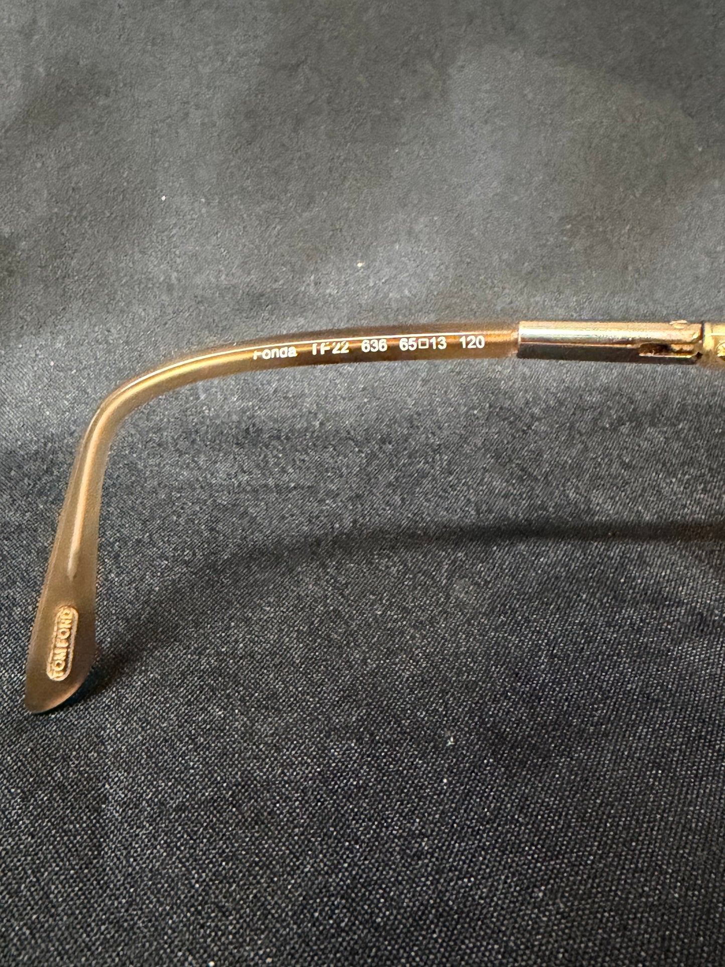 Tom Ford Beige Gold Fonda TF22 636 Sunglasses
