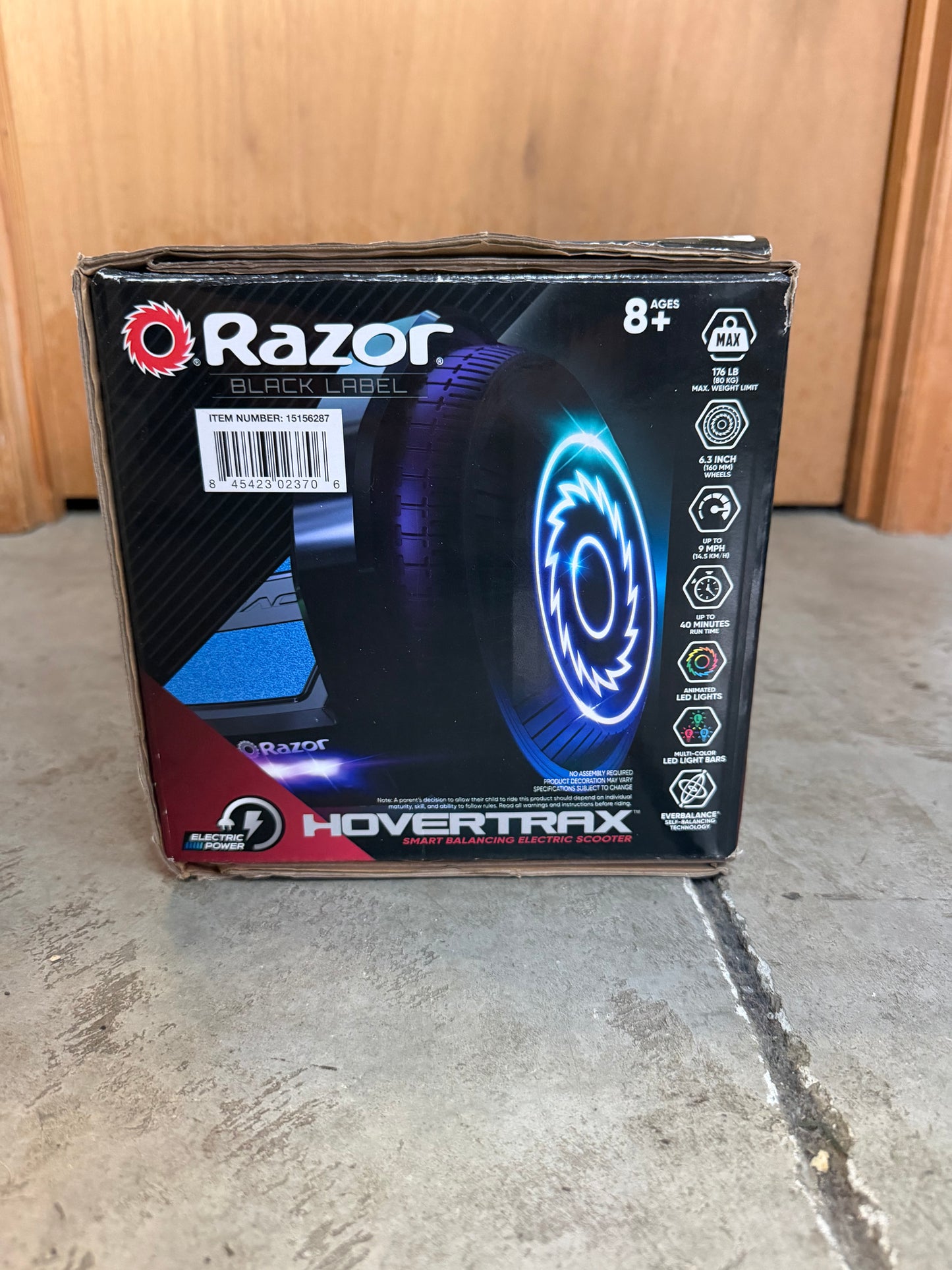 Razor Black Label Hovertrax- Black with Decals, Self- balancing Electric Scooter