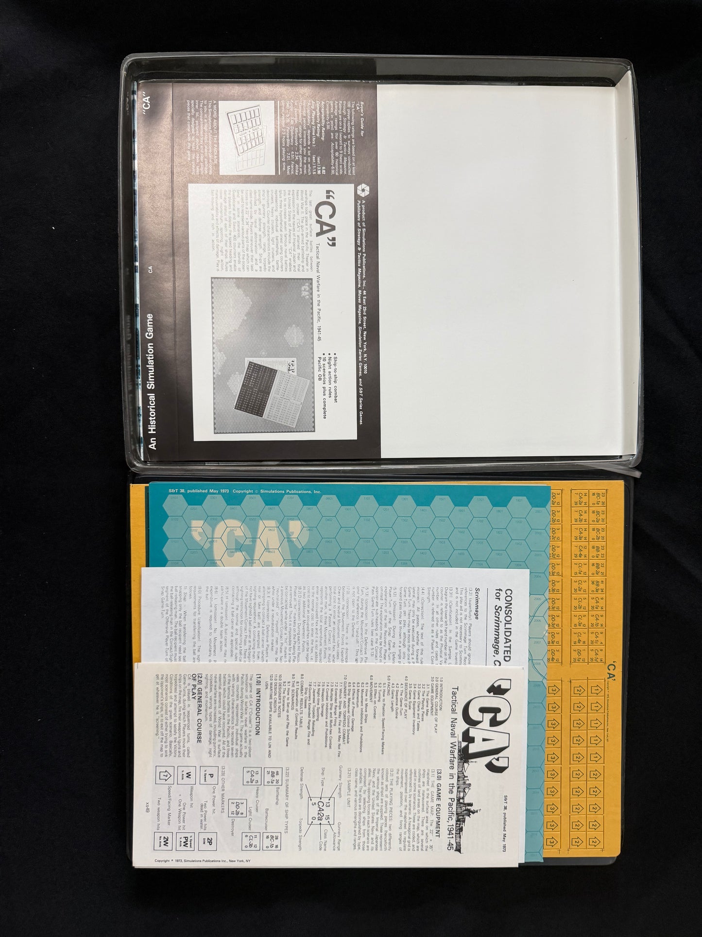 'CA' Tactical Naval Warfare in the Pacific (SPI board game)