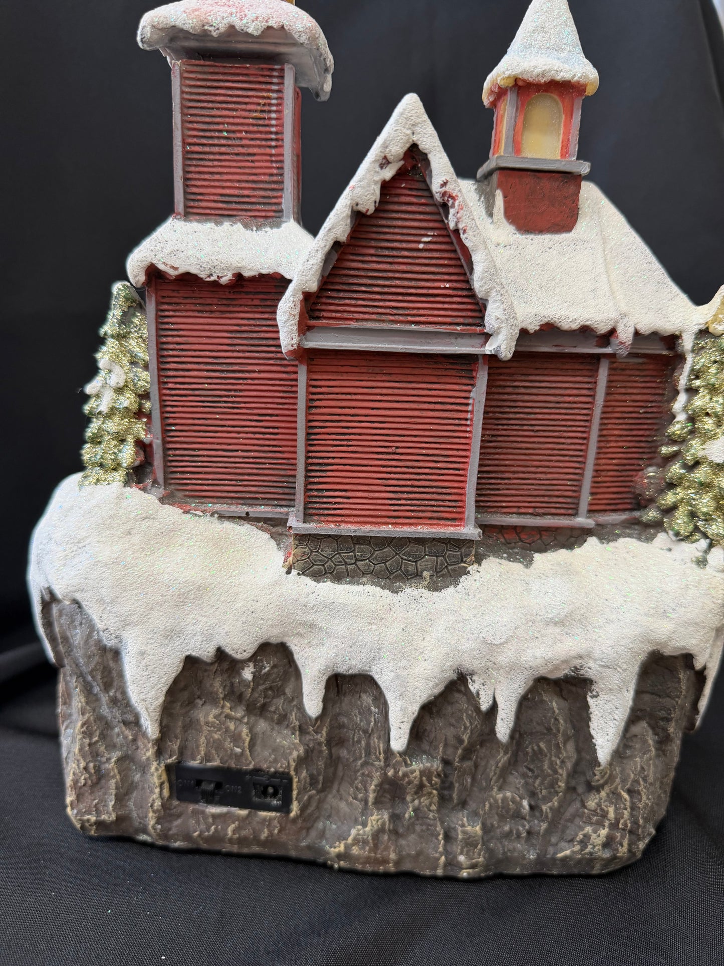 Holiday Living — "Snowy Church" LED Animated Christmas Village Piece (#0577507)