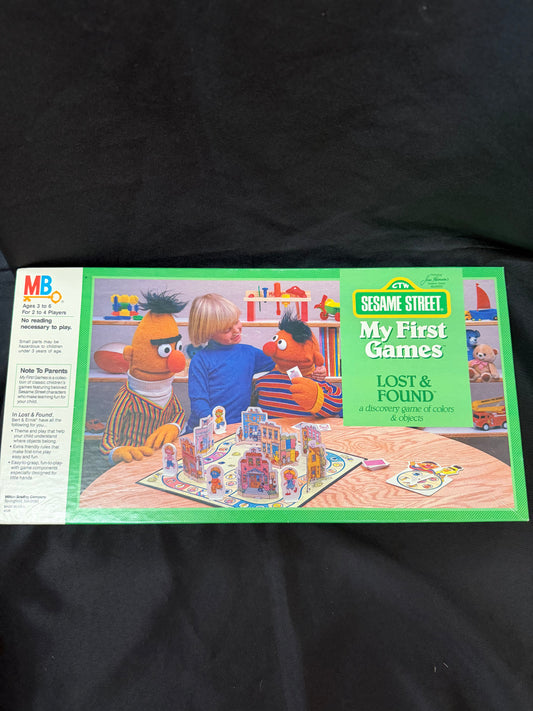 Vintage 1986 Sesame Street "My First Games: Lost & Found" — Milton Bradley (Complete)