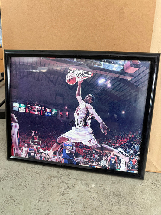 Virginia Tech vs. UVA basketball poster (autographed)