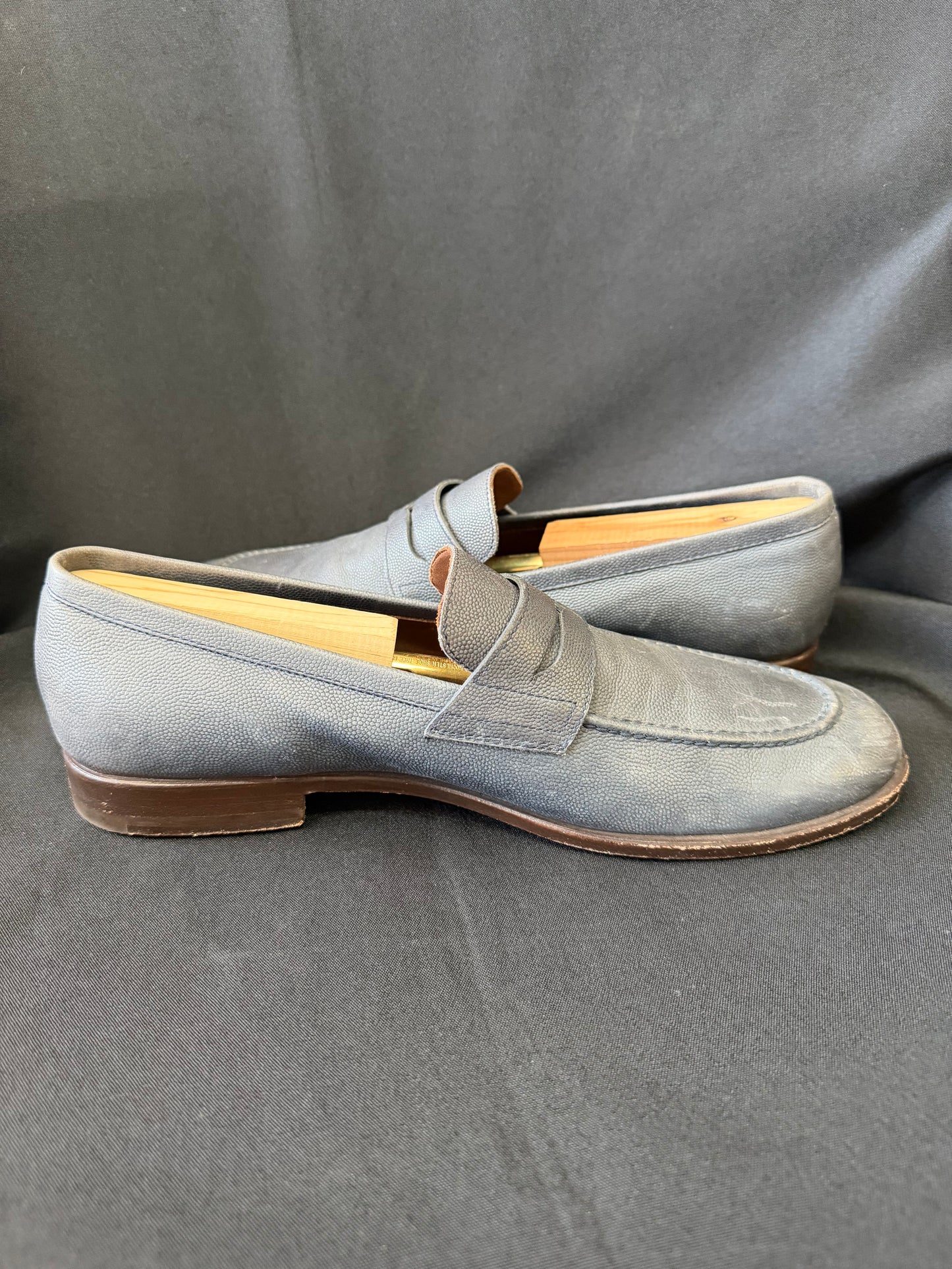 Fratelli Rossetti — Light Blue Leather Loafers (Size 7.5)