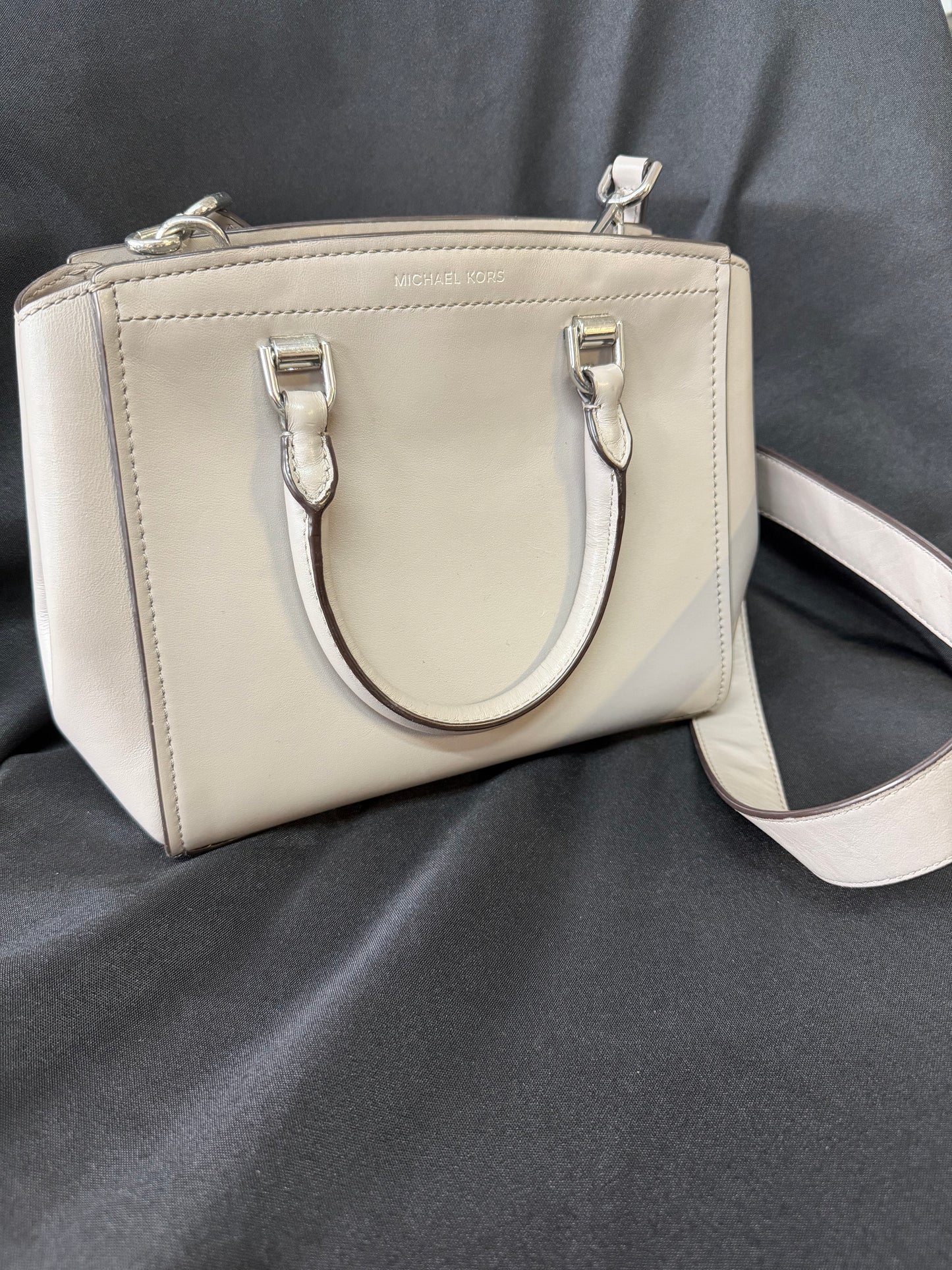 Michael Kors Benning Large Leather Satchel