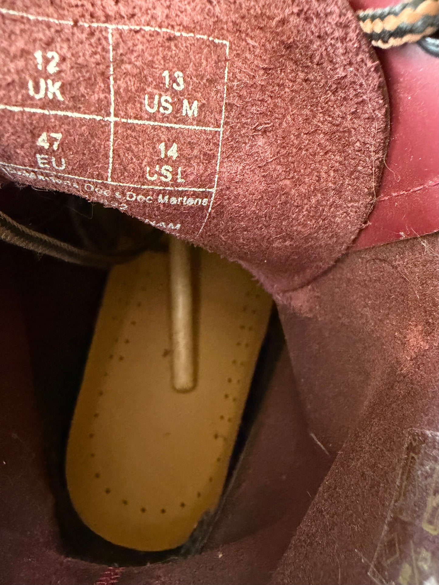 Dr. Martens Leather Boots - 1460 Smooth Cherry Red 8-Eye