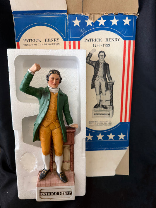 Patrick Henry 1976 McCormick Bicentennial Series Decanter