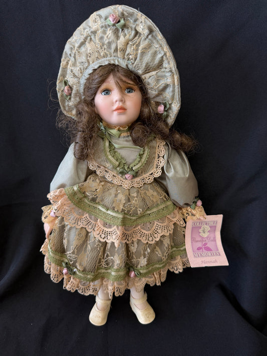 "Hannah" Porcelain Doll — Collectible Memories