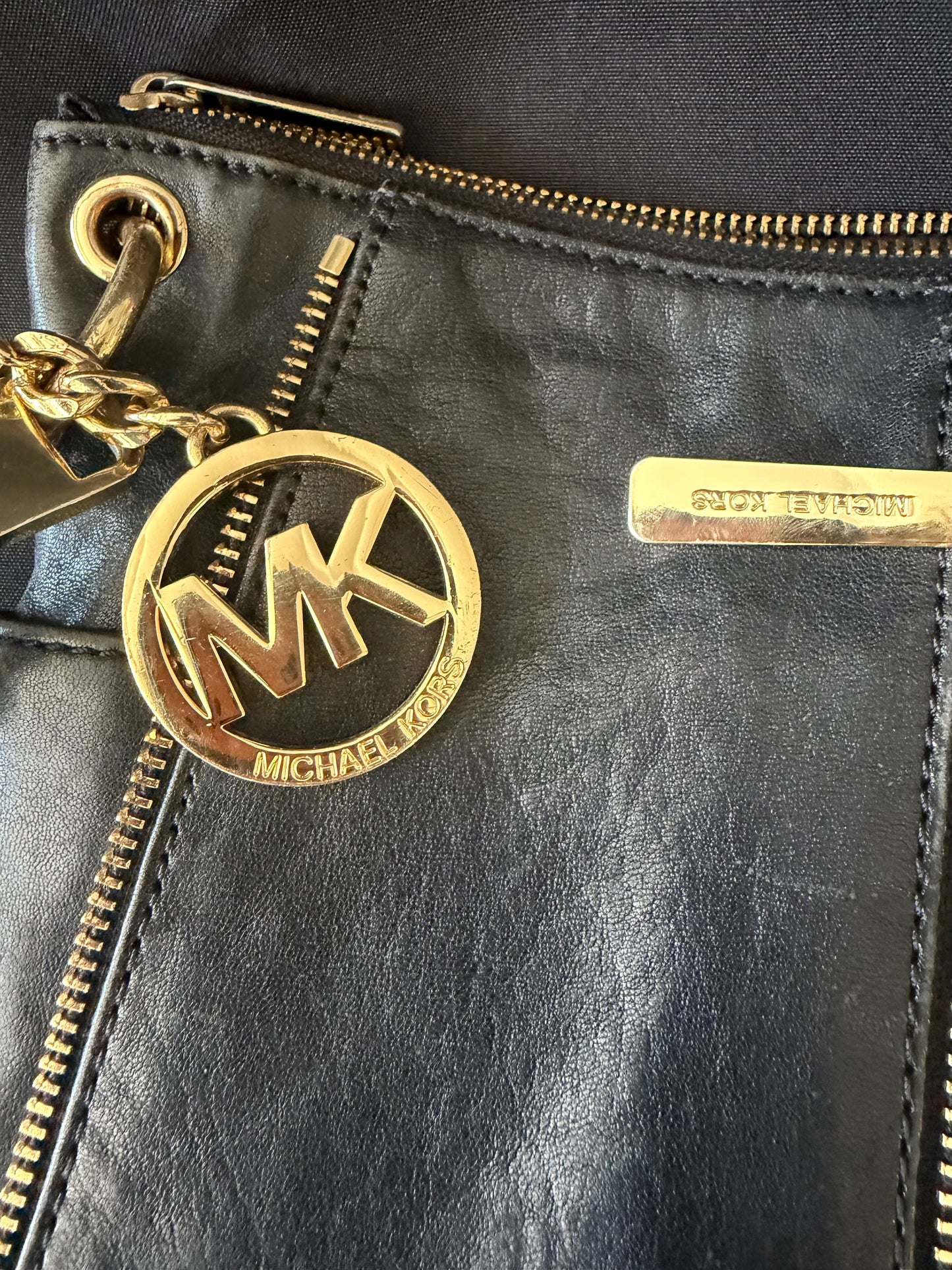 Michael Kors Newman Black Leather Bag