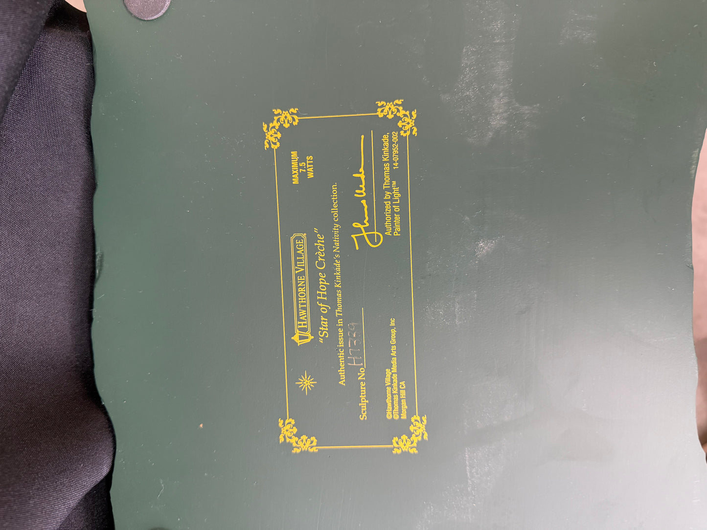 Thomas Kinkade Hawthorne Village “Star of Hope” Nativity Creche