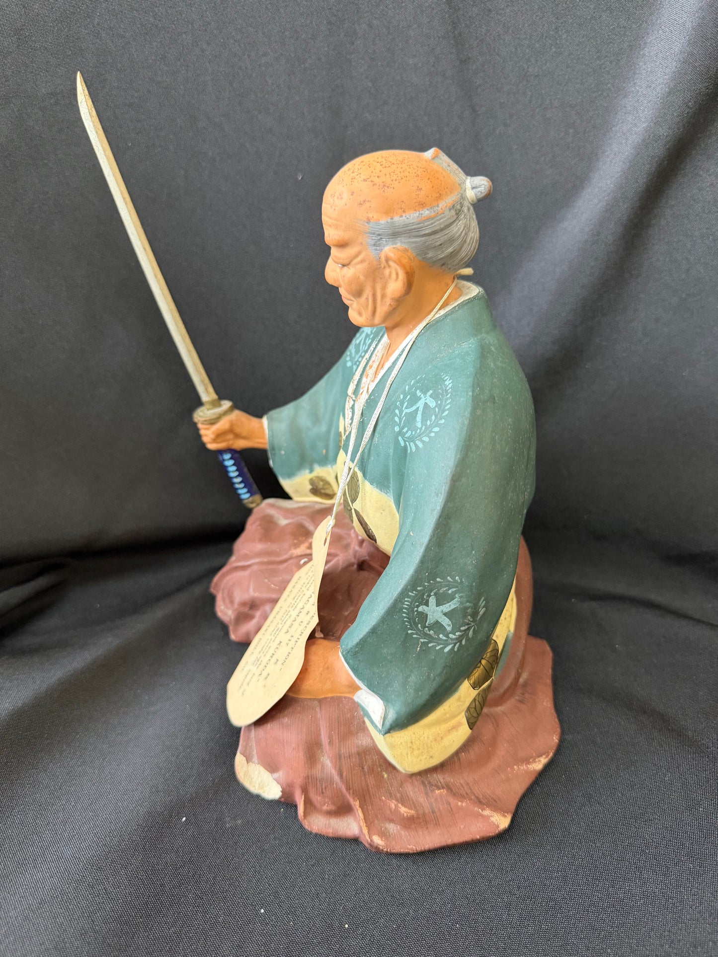 Hakata Urasaki Doll Co. — "Nagamasa Kuroda" Clay Statue (#U-117)