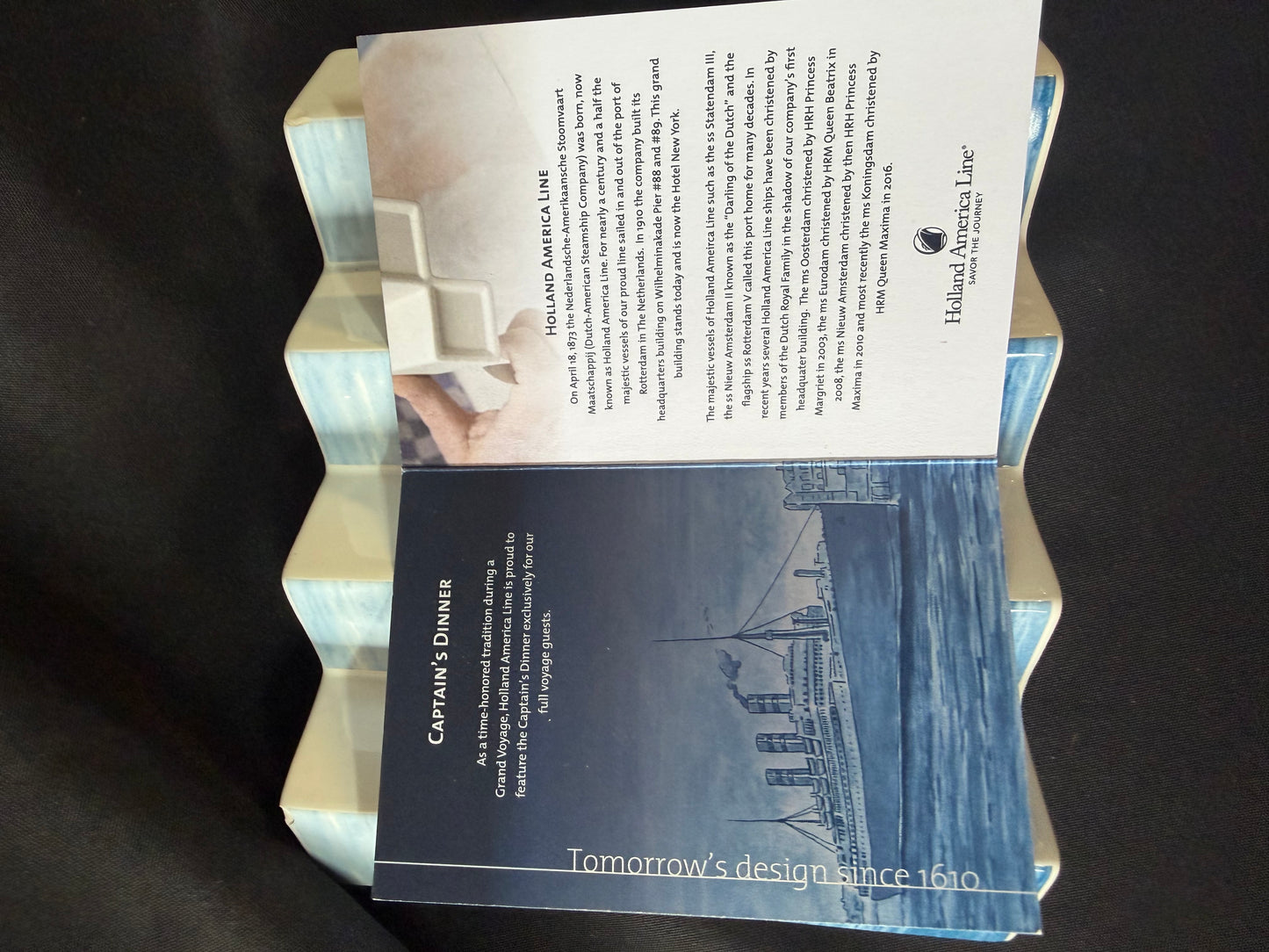 Holland America Line Four Tulips vase