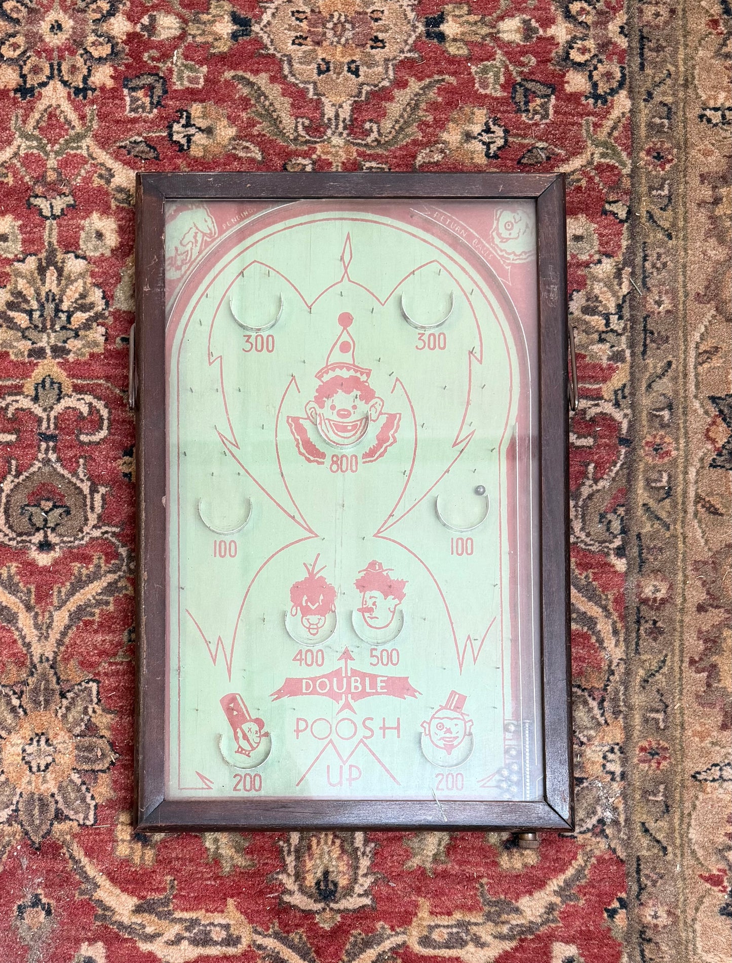 Antique 1933 "Double Poosh Up" Pinball Game - Northwestern Mailbox Co.