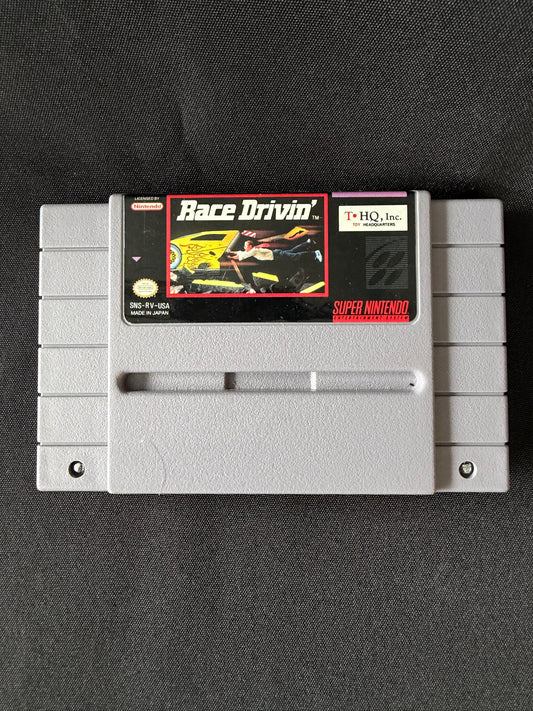Race Drivin' — Super Nintendo (SNES, Authentic, Tested)