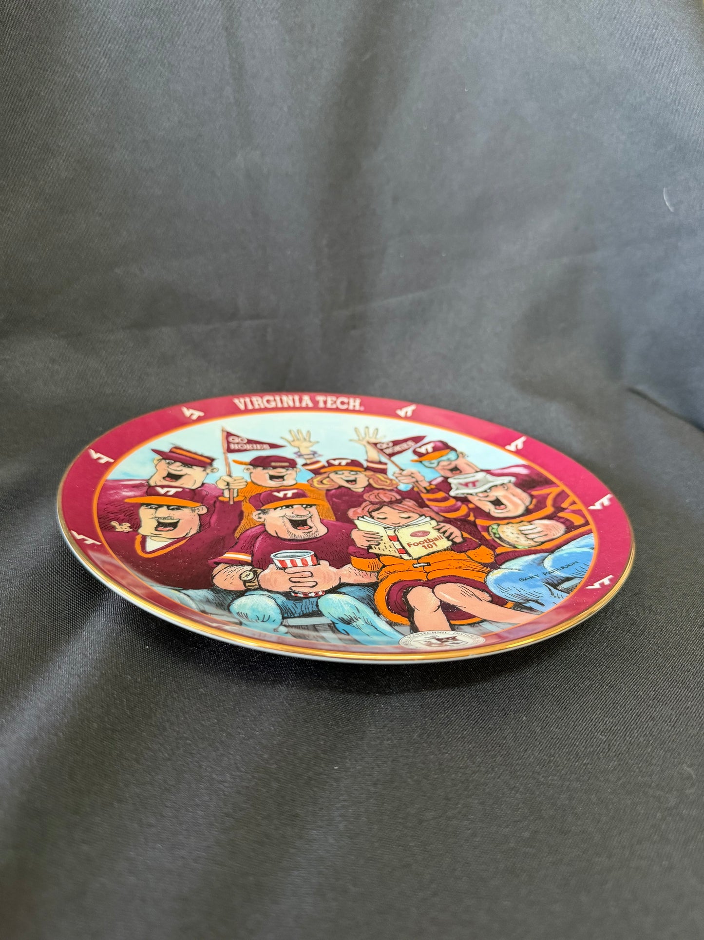 Virginia Tech "First Date" Porcelain Collectible Plate