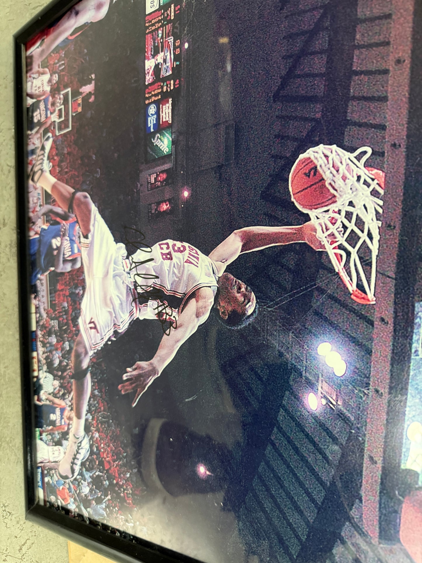 Virginia Tech vs. UVA basketball poster (autographed)