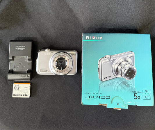 Fujifilm FinePix JX400 Silver Compact Digital Camera