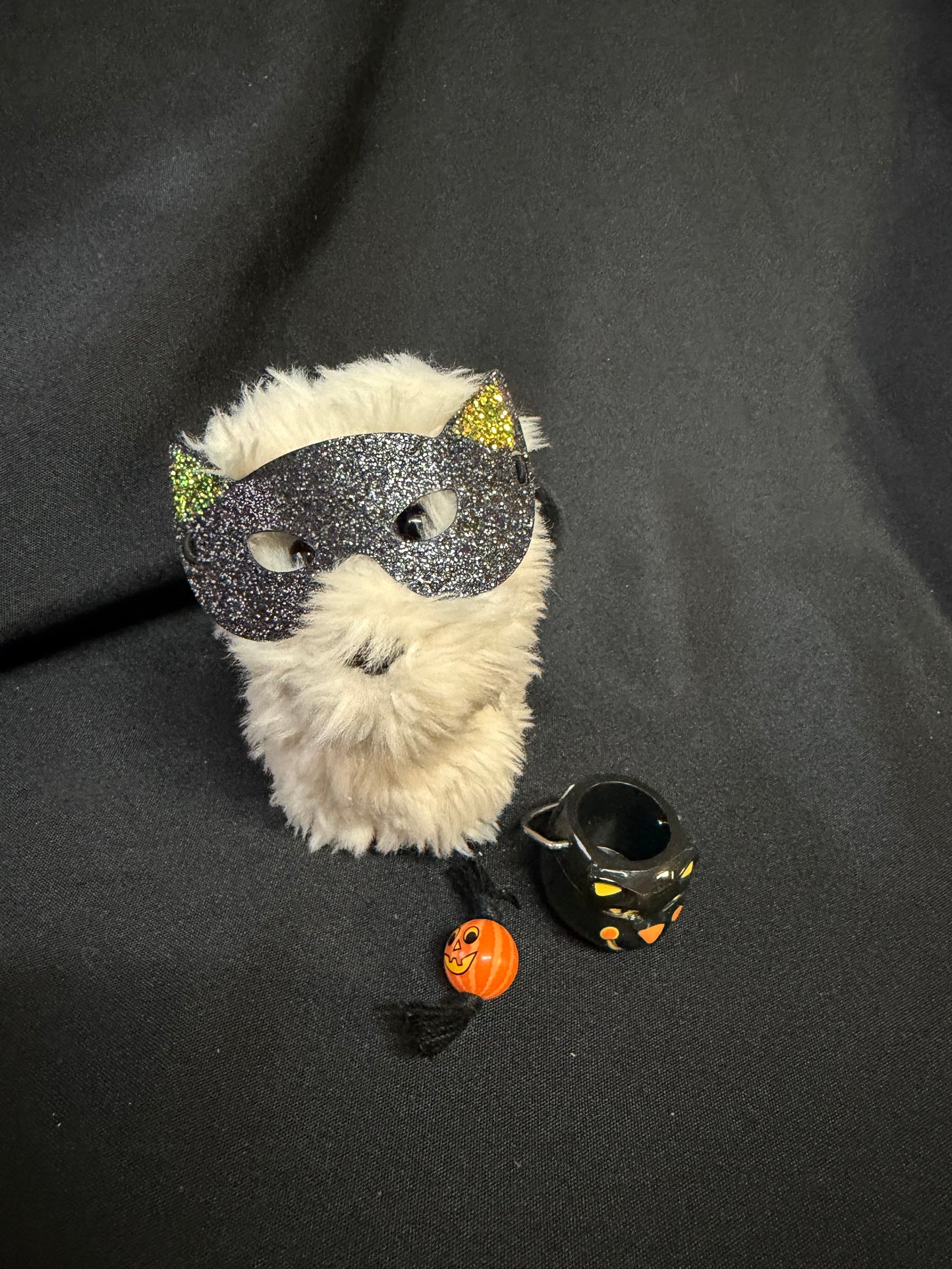 American Girl Doll "Coconut" Dog — with Halloween Cat Costume