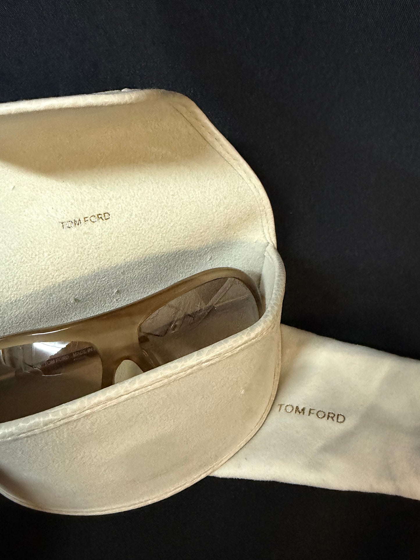 Tom Ford Beige Gold Fonda TF22 636 Sunglasses