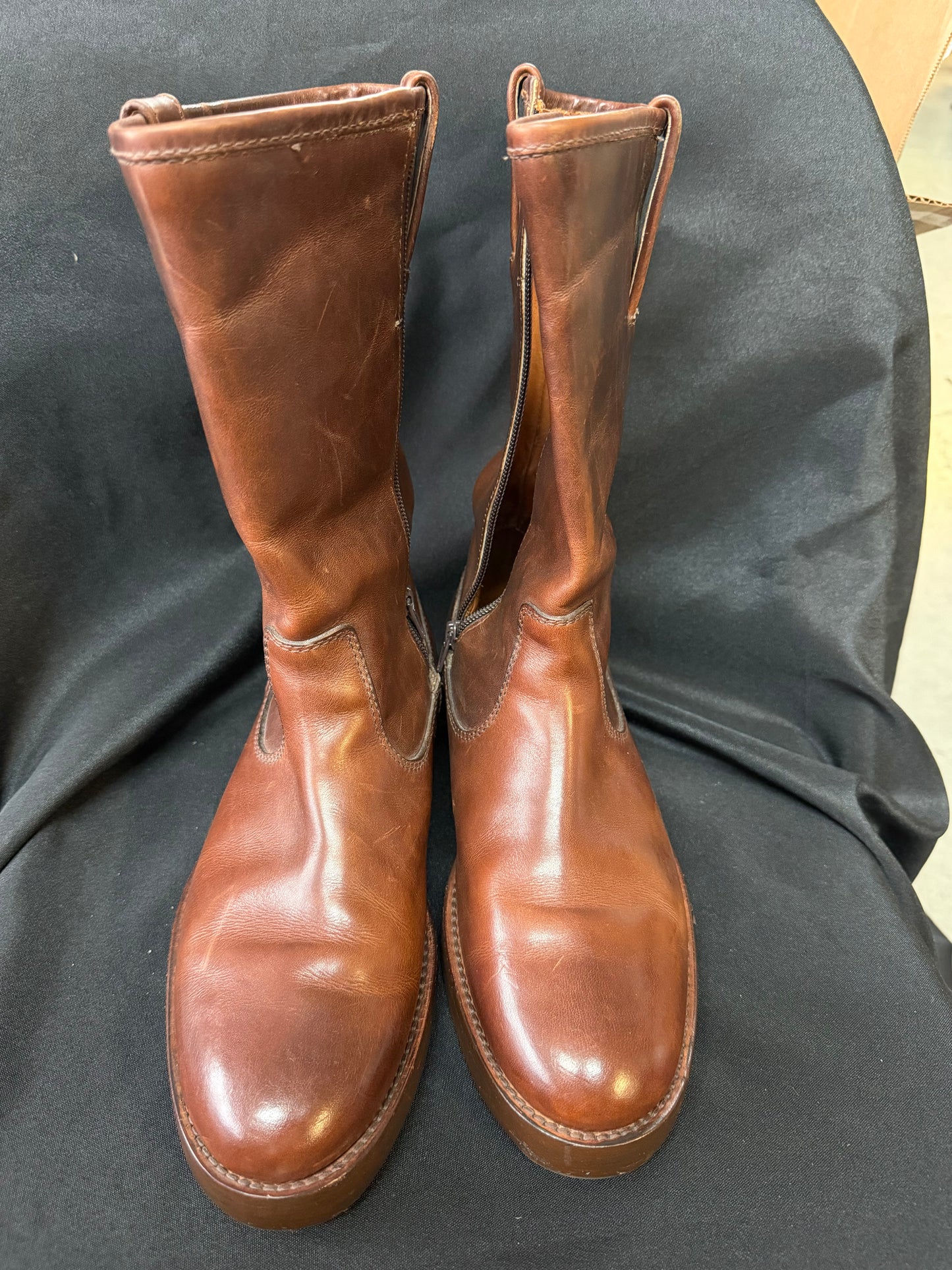 Brown Leather Boots by Ralph Lauren - Made in Italy