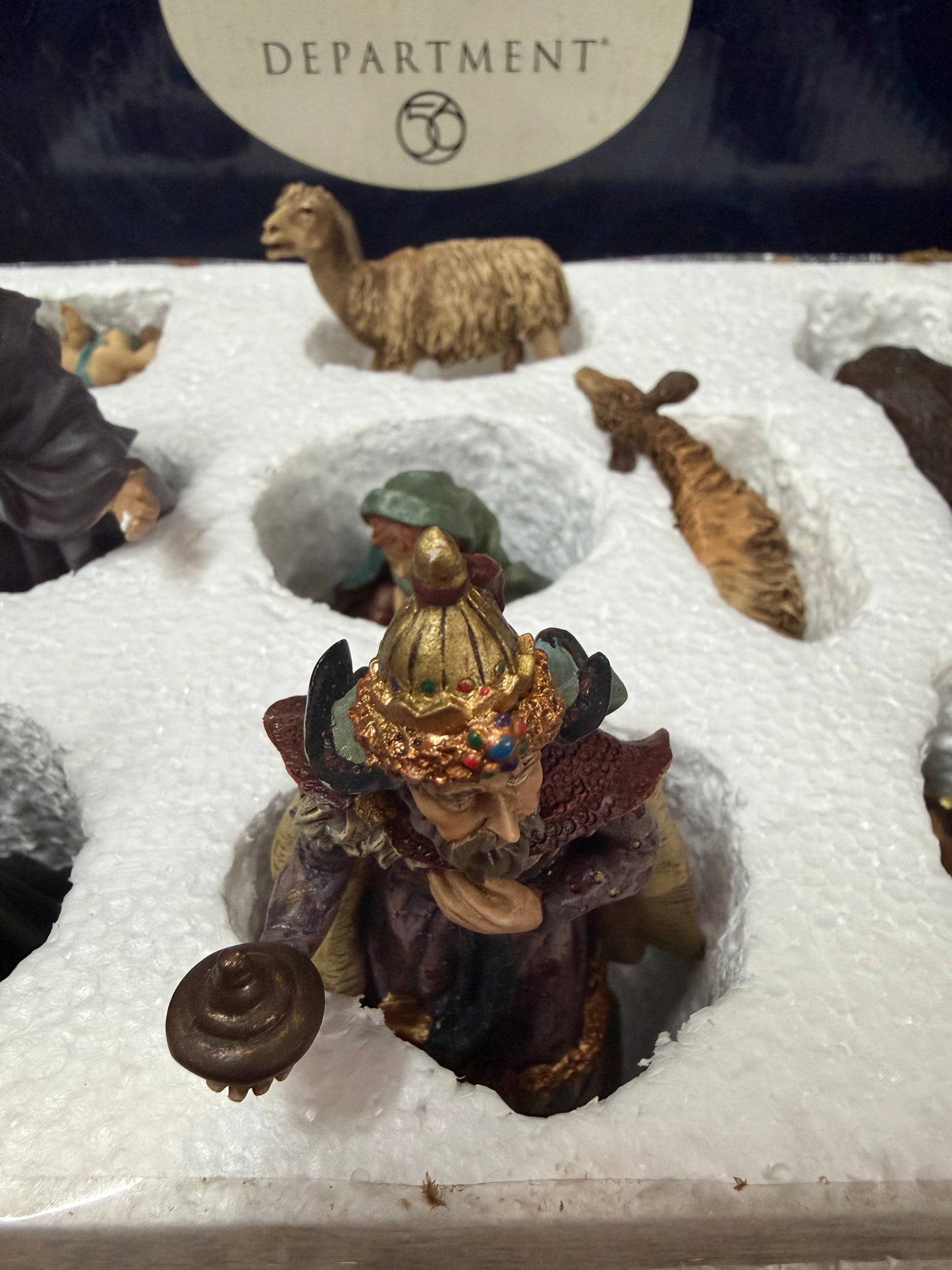 Vintage Department 56 Neapolitan “A Child is Born” 10-Piece Nativity Set