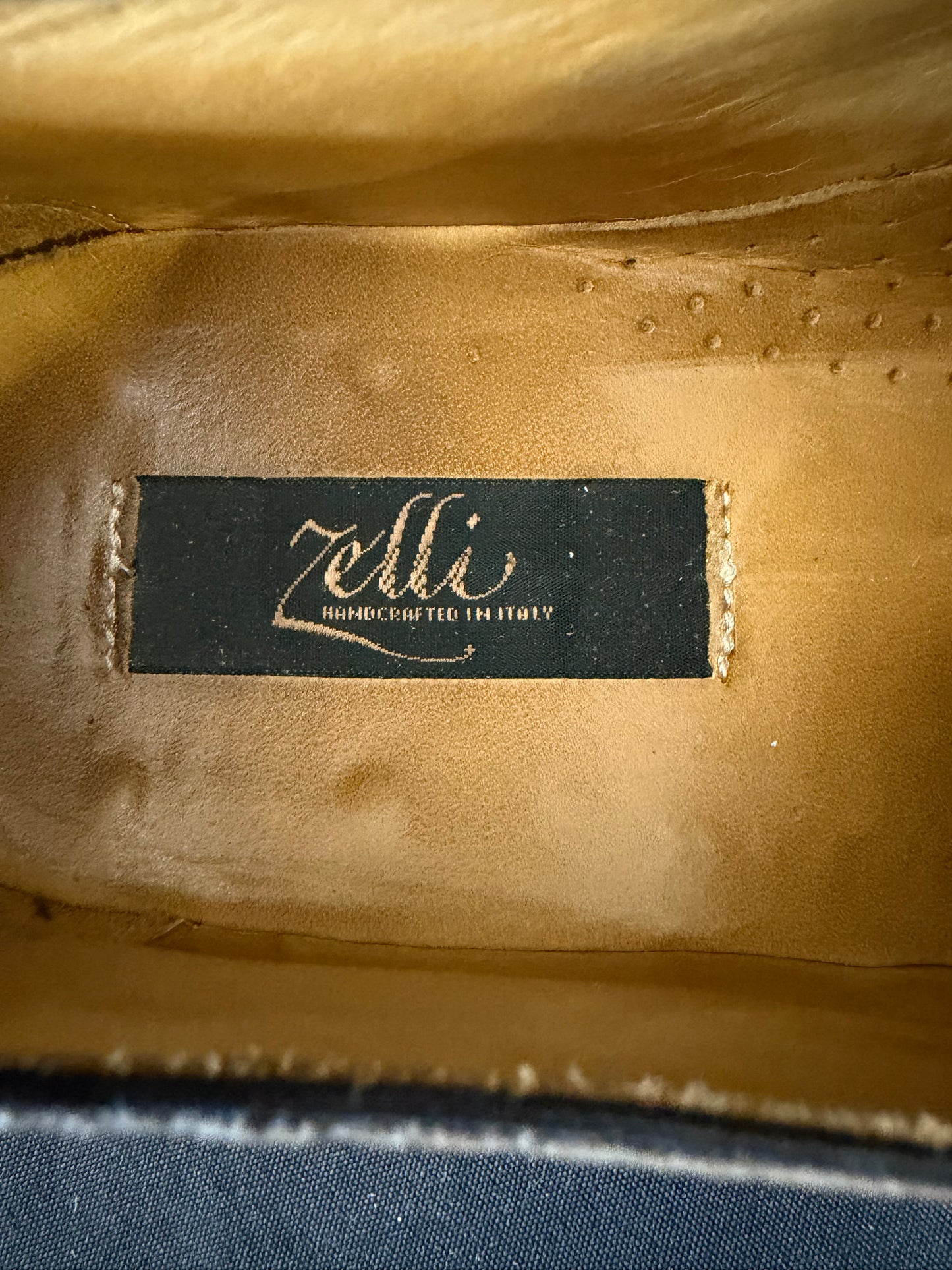 Zelli — Genuine Crocodile Leather Oxford Shoes (Style #1495, Size 8.5)