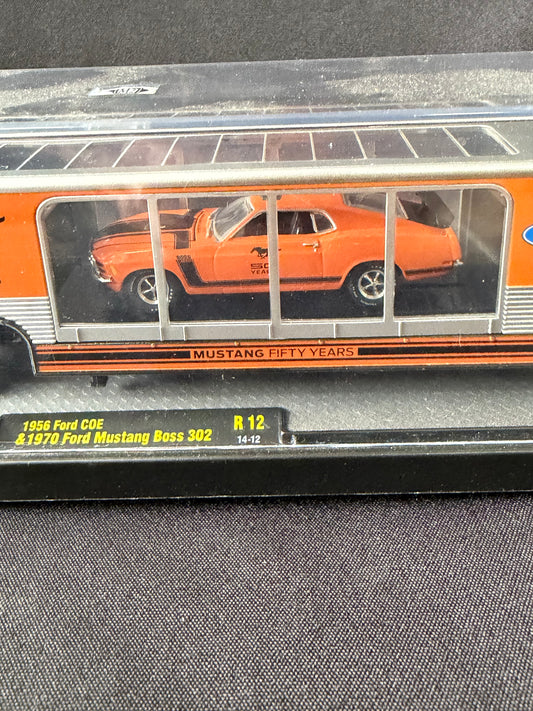 1956 Ford COE & 1970 Ford Mustang Boss 302 — Die-Cast R12 Premium Edition