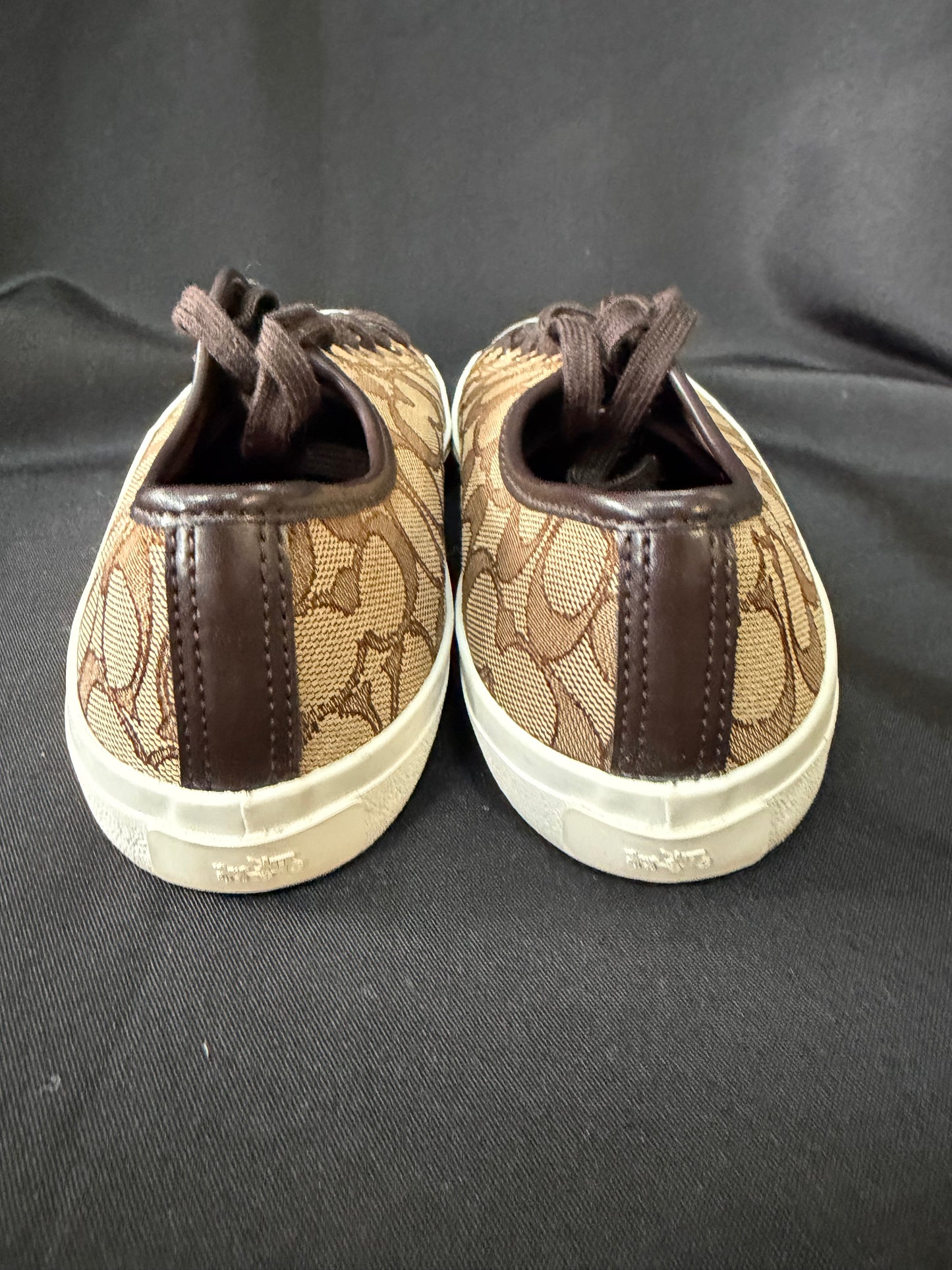 Coach Empire Khaki/Chestnut Signature Canvas Sneakers