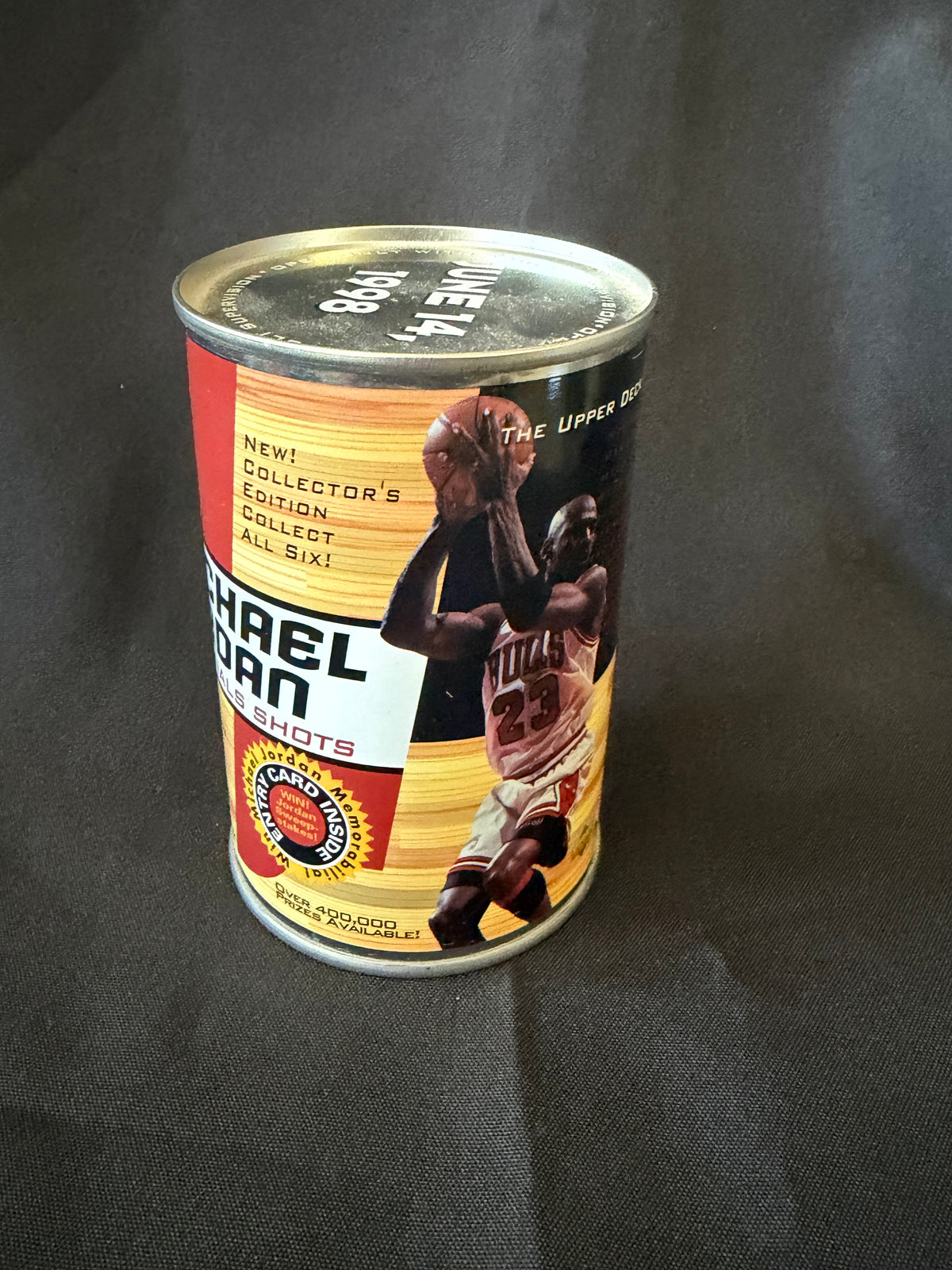 Michael Jordan — NBA Finals Shots Insert Can #3 (Sealed, Upper Deck Choice, Chicago Bulls)