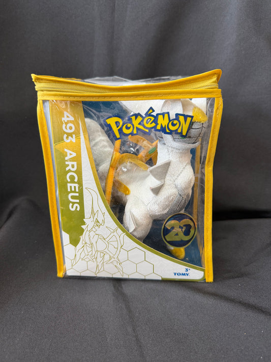 Pokémon 20th Anniversary — Arceus 8" Plush #493 (Original Packaging)