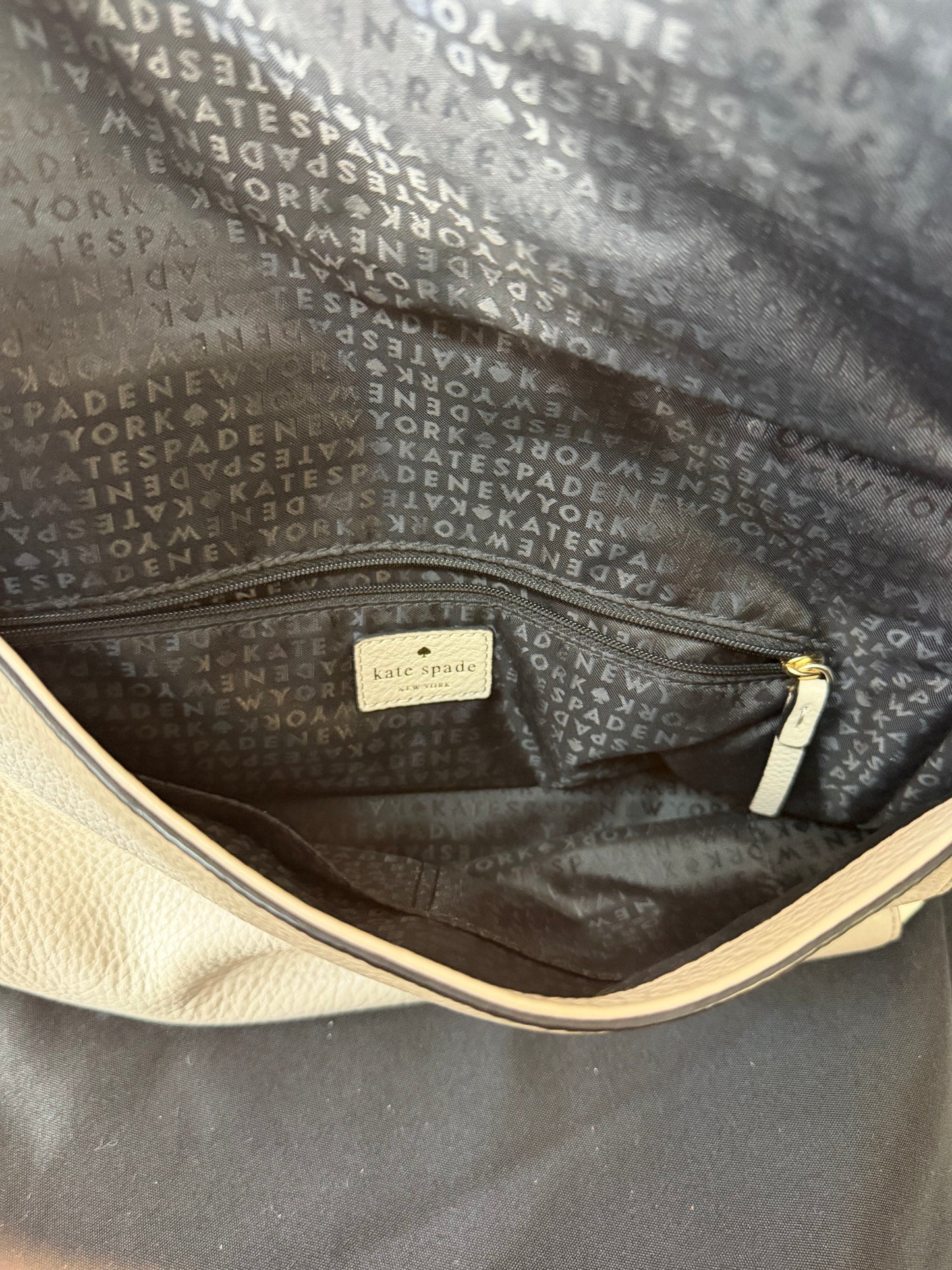 Kate Spade Houston Street Maria Leather Crossbody, Clocktower (Taupe)