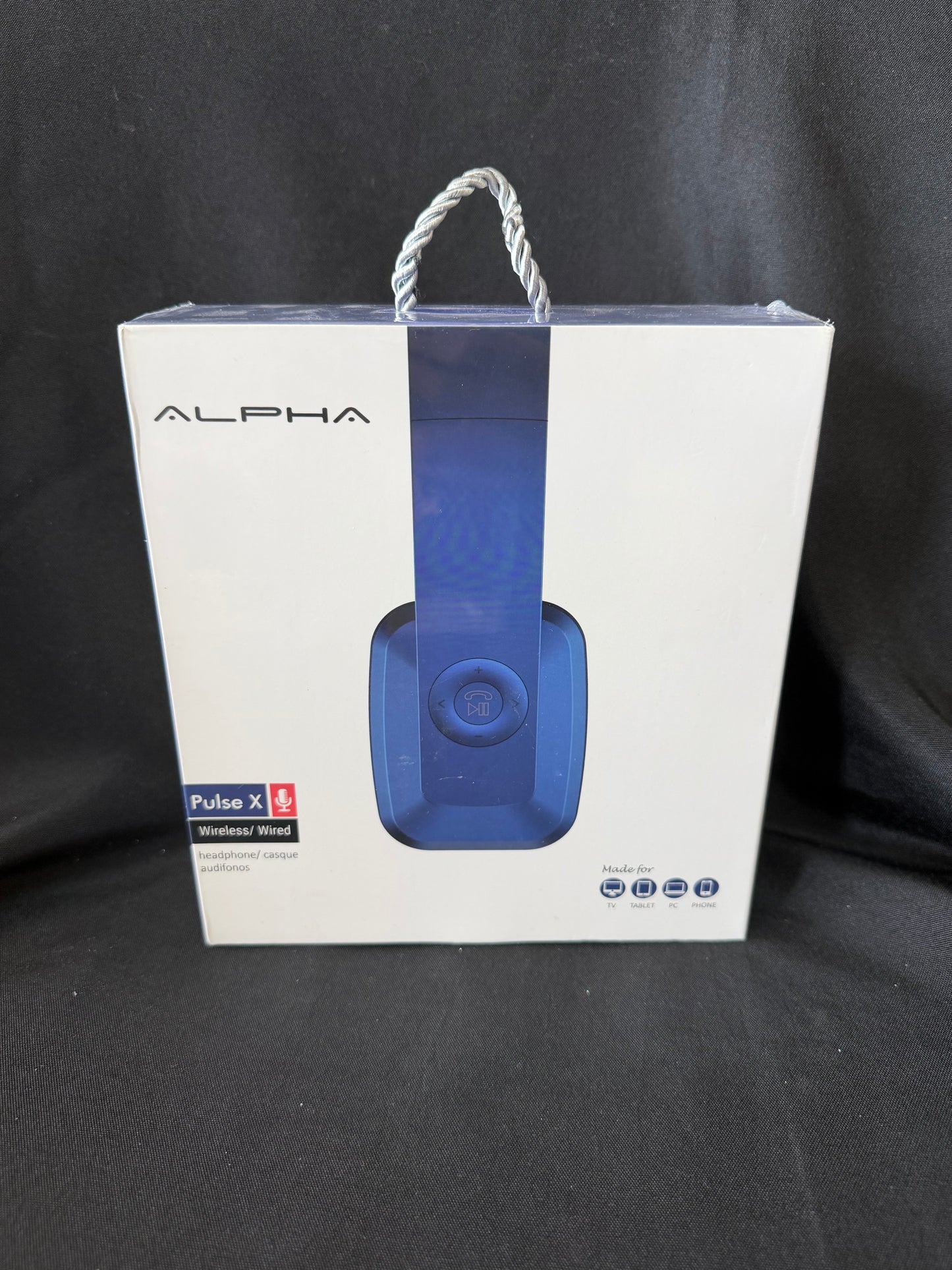 Alpha Pulse X Wireless/Wired Headphones — Blue (Brand New in Sealed Box)